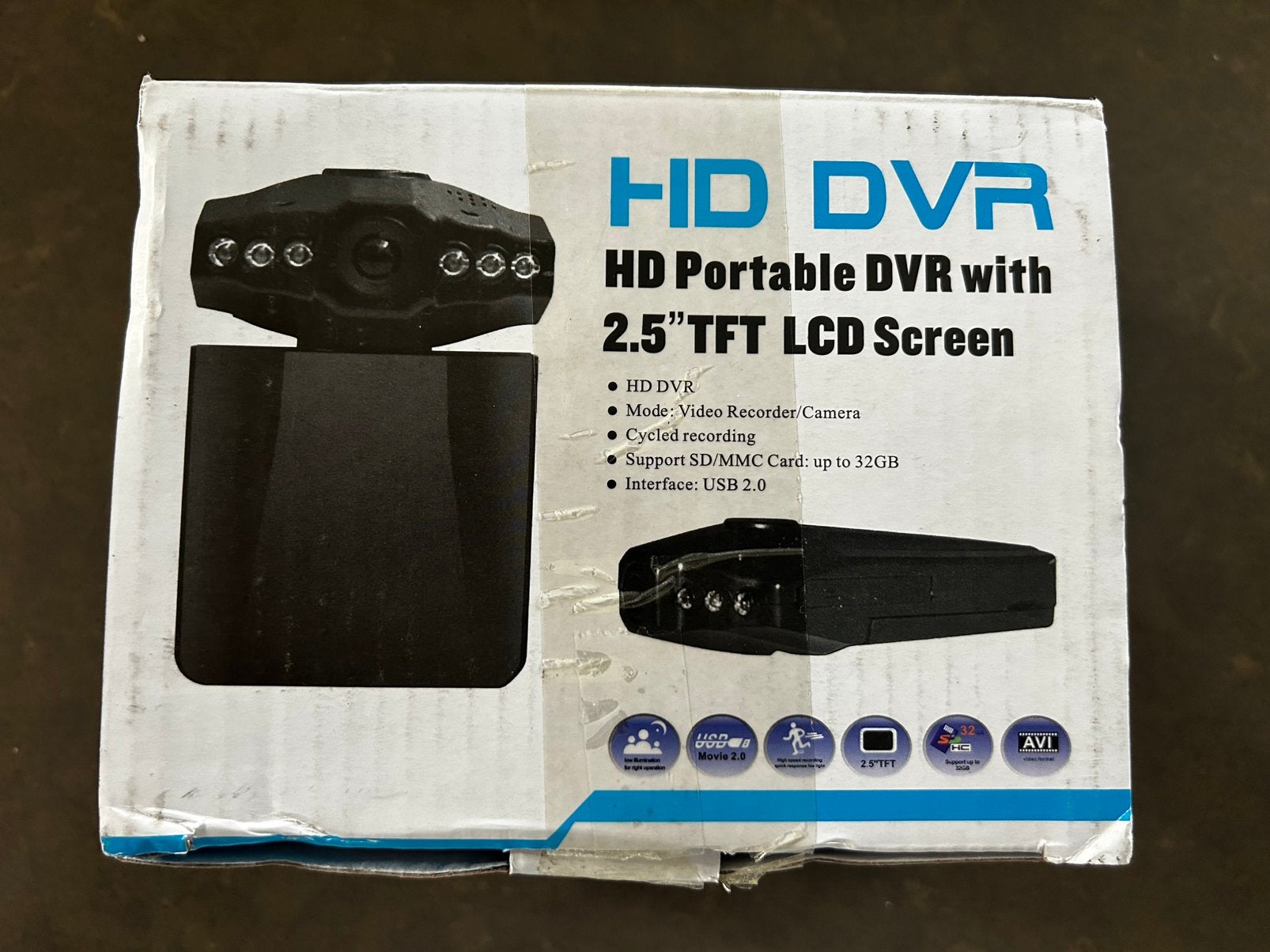 (FULL) HD DVR Dashcam Videorecorder met 2.5" TFT LCD Scherm, Ophalen of Verzenden, Nieuw
