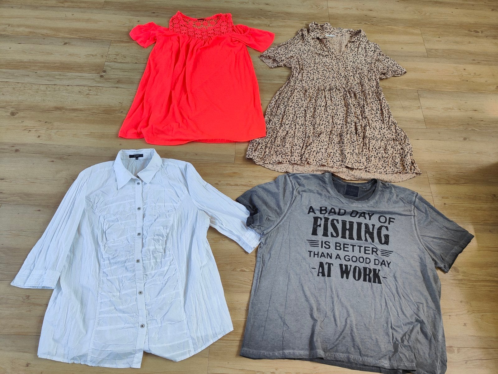 4x zomerkleding dames Maat 48 shirts blouse bonita c&a, Ophalen of Verzenden, Zo goed als nieuw, Maat 46/48 (XL) of groter, Korte mouw