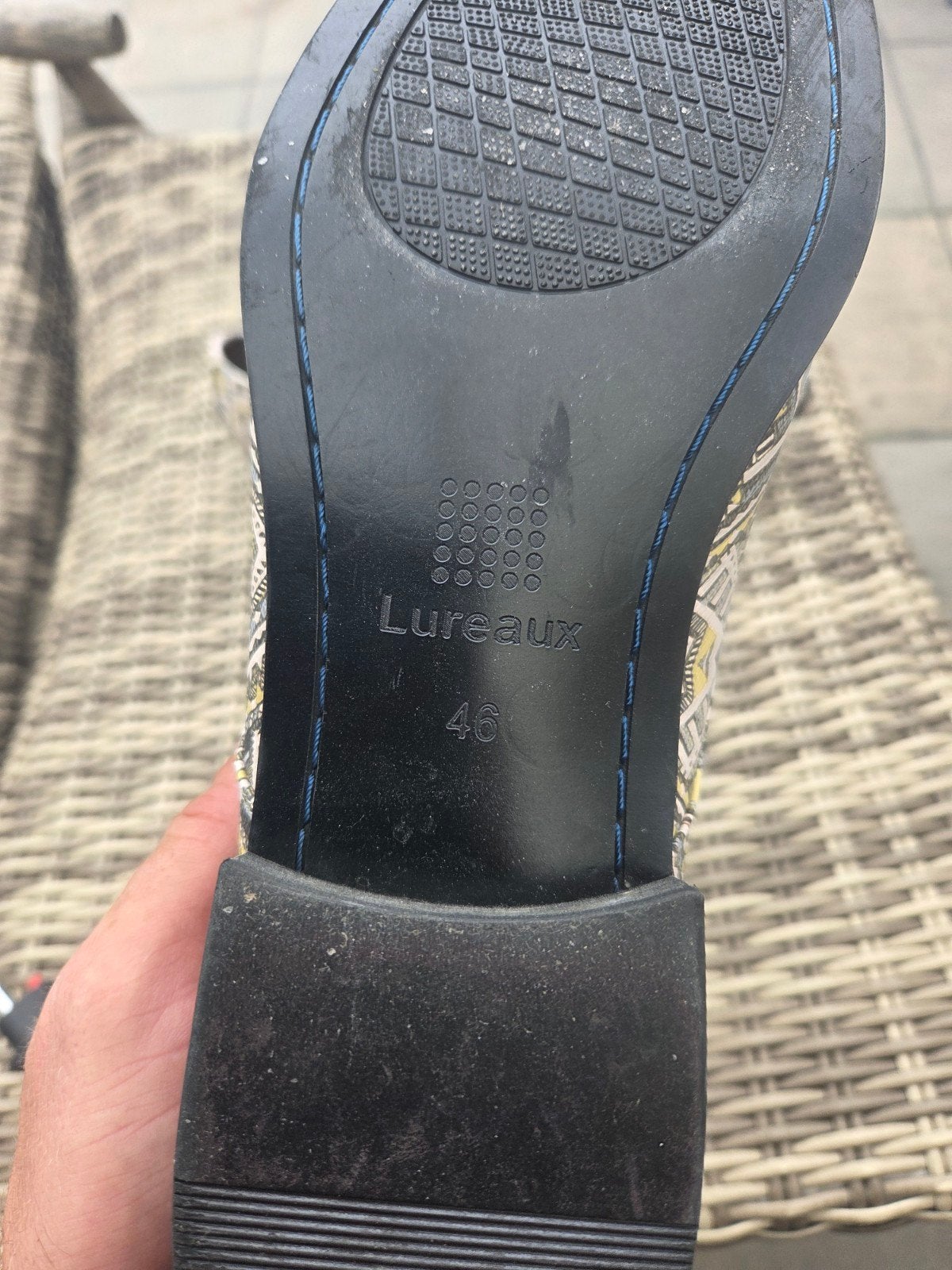 Lureaux Nette Schoenen Maat 46 - Uniek Patroon, Overige kleuren, Ophalen of Verzenden, Zo goed als nieuw, Veterschoenen