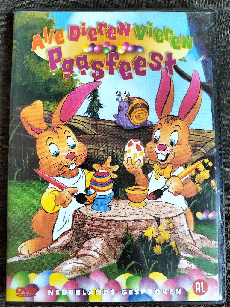 Alle dieren vieren paasfeest (film, Pasen), Cd's en Dvd's, Alle leeftijden, Overige genres, Ophalen of Verzenden, Zo goed als nieuw