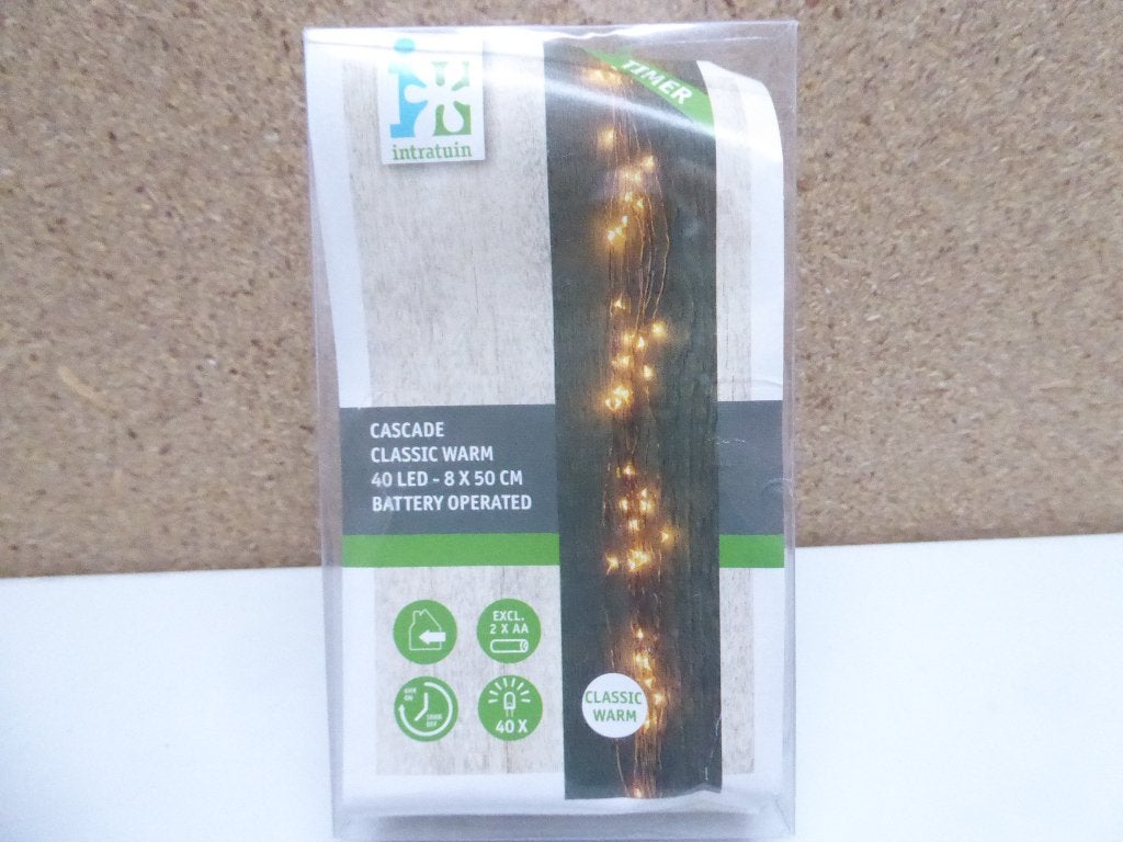 Intratuin kerstverlichting | 8x50cm | 40 LEDS vv timer | nw, Diversen, Ophalen of Verzenden
