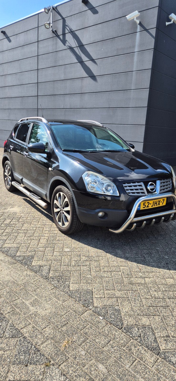 Nissan Qashqai 1.6 2009 Zwart|Panoramadak/apk 8-27/Winterset, Voorwielaandrijving, Stof, Zwart, 1600 cc