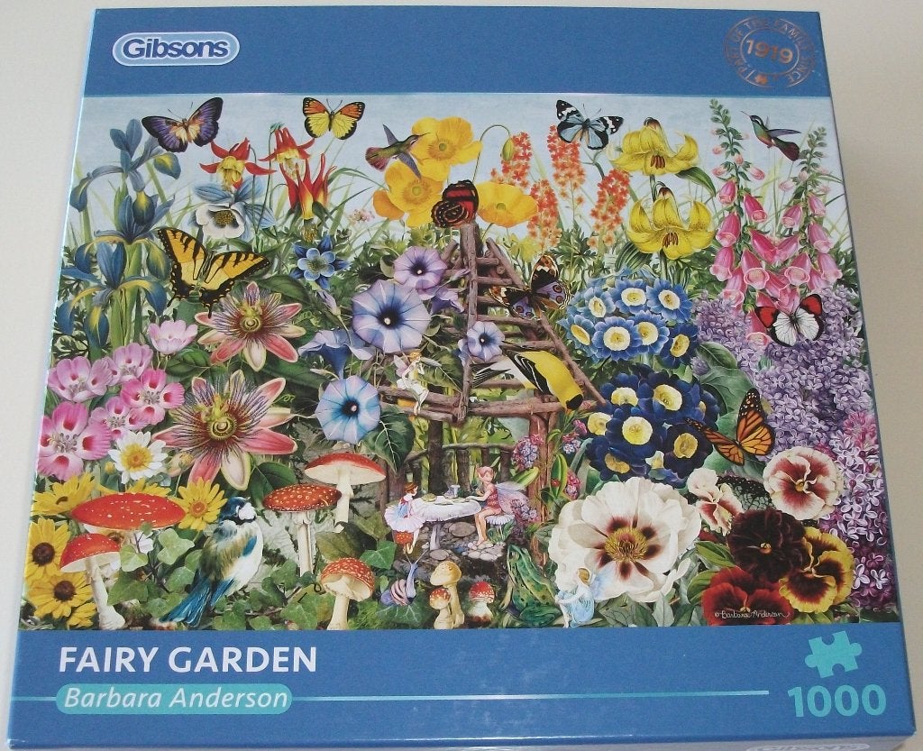 Puzzel *** FAIRY GARDEN *** 1000 stukjes Gibsons, Hobby en Vrije tijd, Denksport en Puzzels, Ophalen of Verzenden, 500 t/m 1500 stukjes