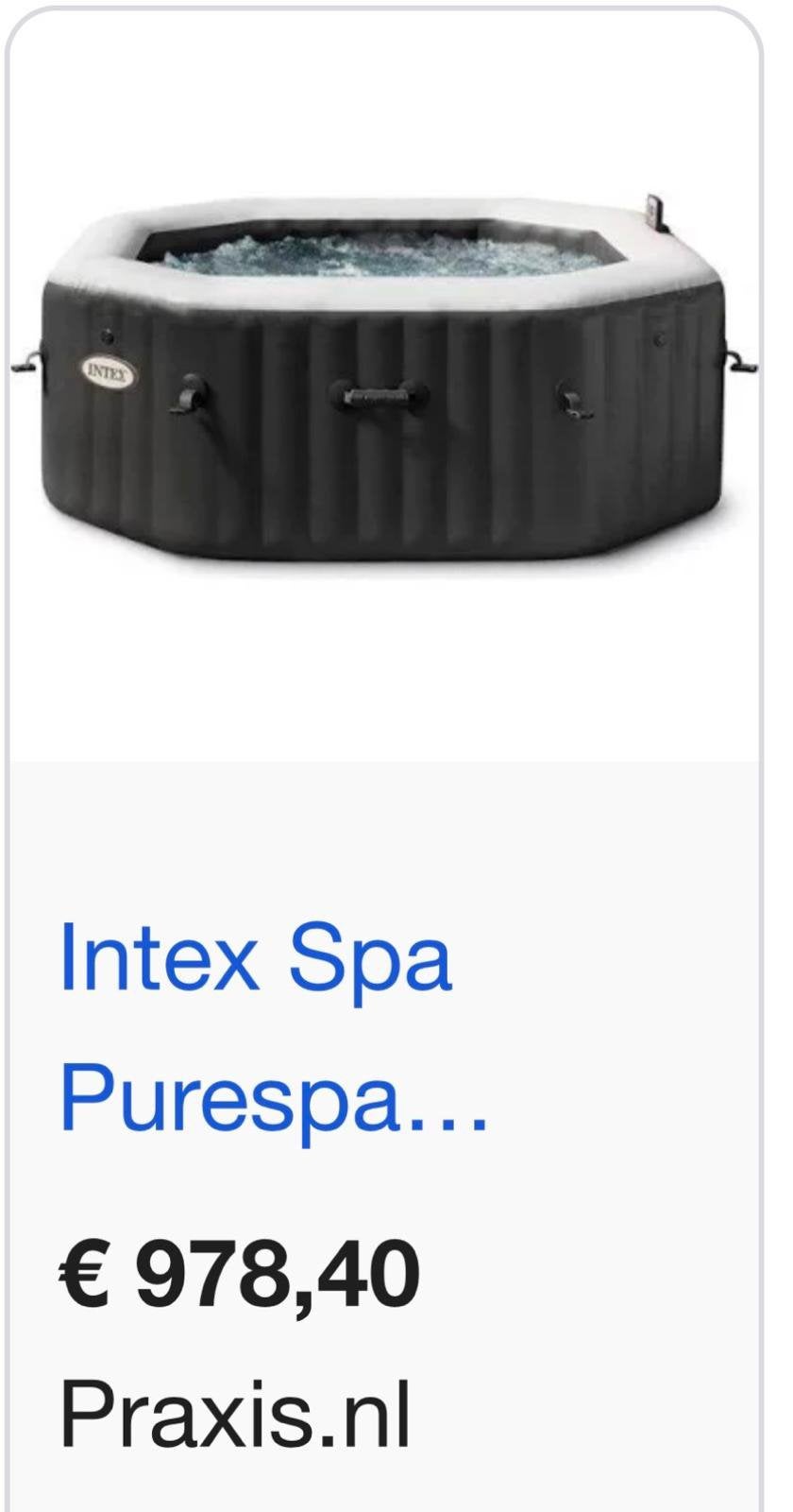 Intex Spa voor 4 personen, Ophalen, Zo goed als nieuw