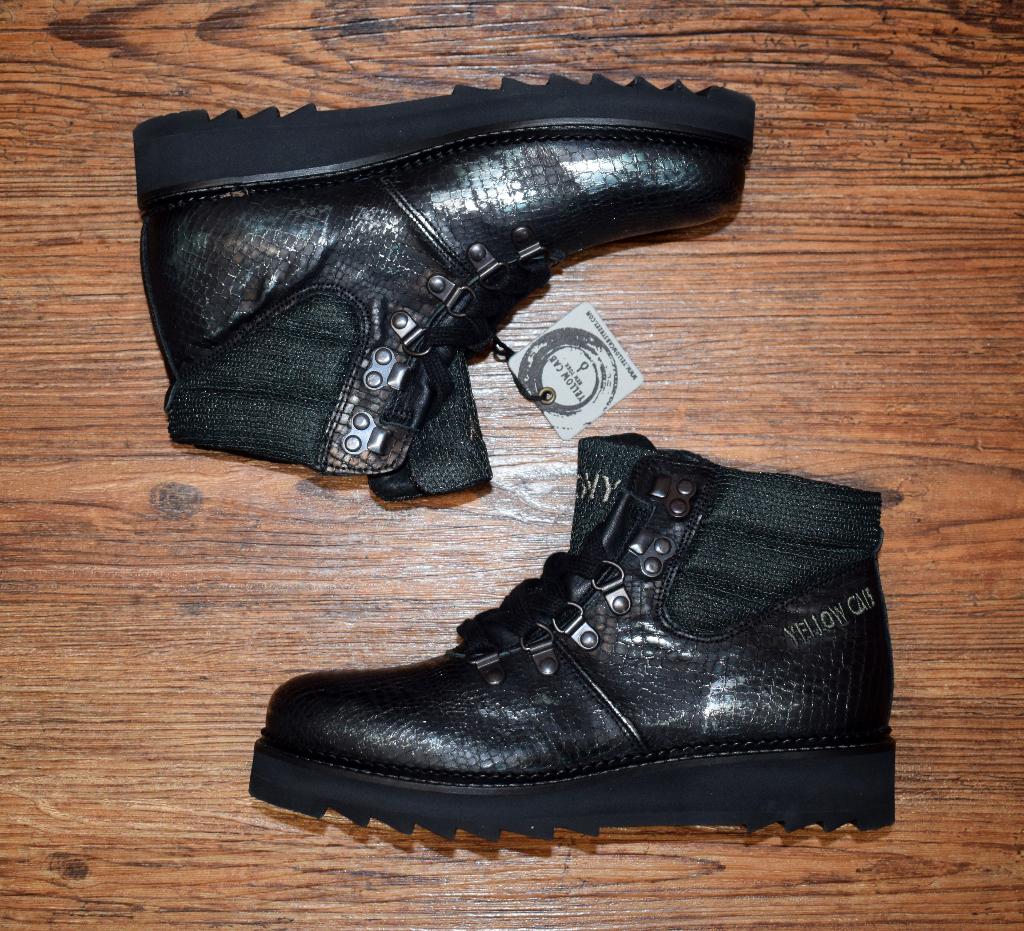 YELLOW CAB - leren Soil boots green - maat 39, Overige kleuren, Lage of Enkellaarzen, Nieuw, Ophalen of Verzenden