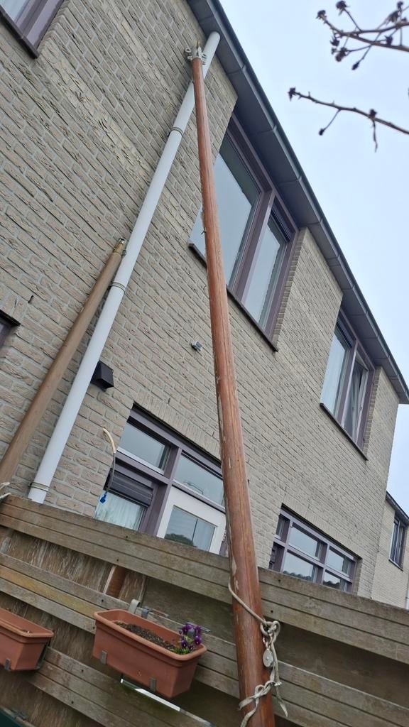 Mast voor op een boot of vlaggenmast, Watersport en Boten, Bootonderdelen, Ophalen