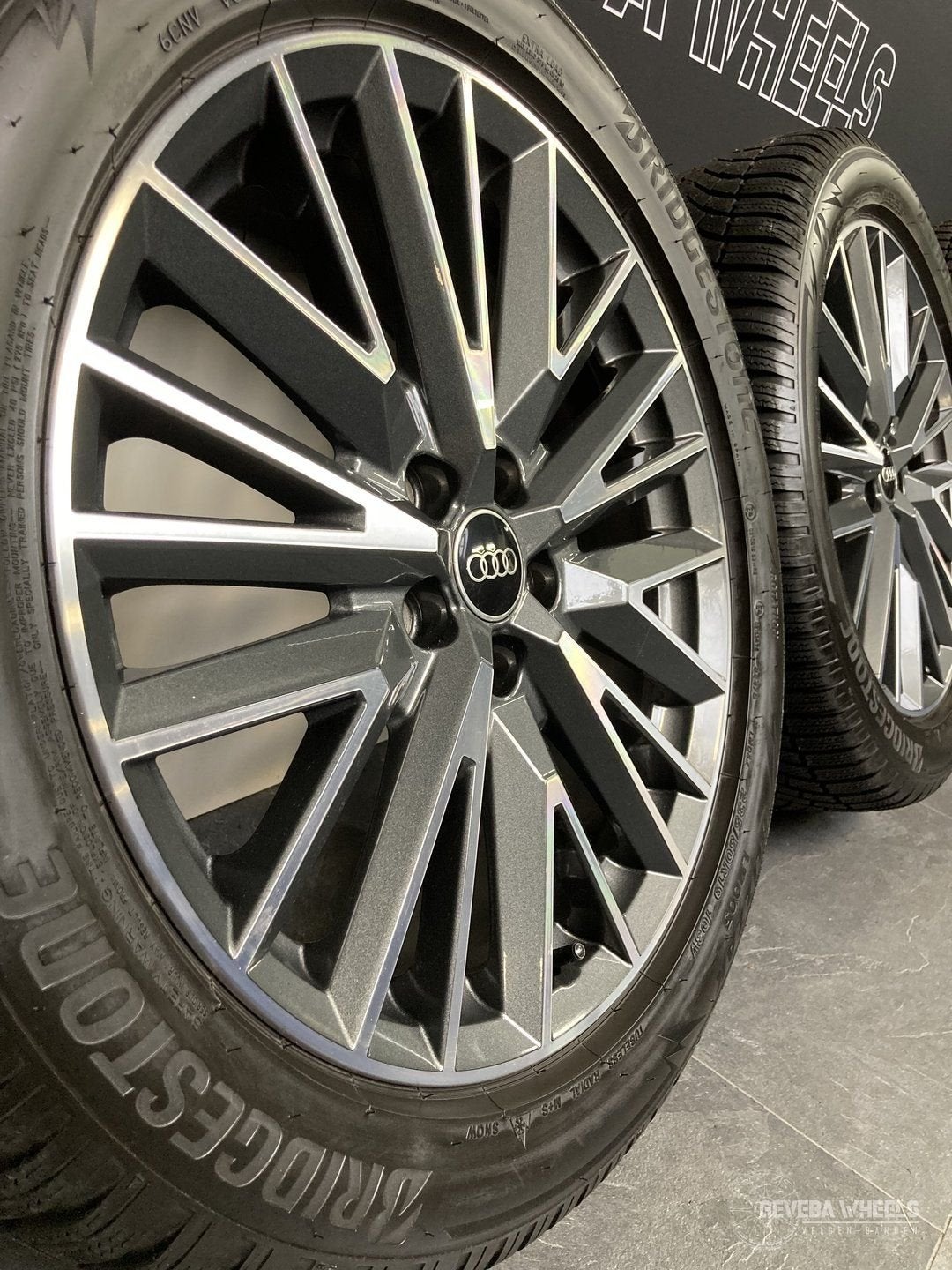 19” originele Audi Q3 F3 velgen + winterbanden 5x112 83A6010, 19 inch, Gebruikt, -, -