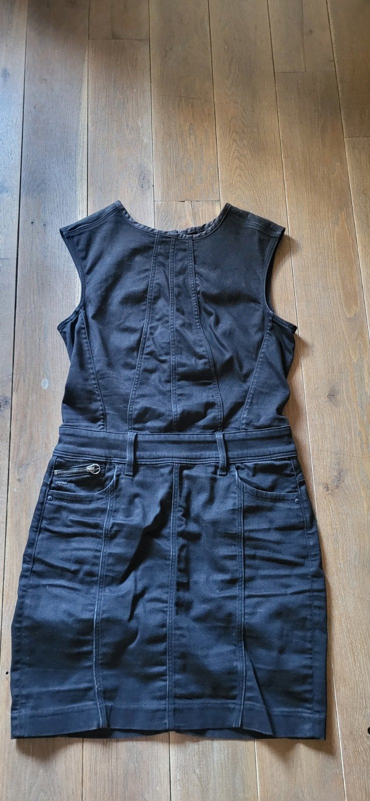 G-Star RAW Zwarte Denim Jurk Maat M, Maat 38/40 (M), Zwart, Ophalen of Verzenden, Zo goed als nieuw