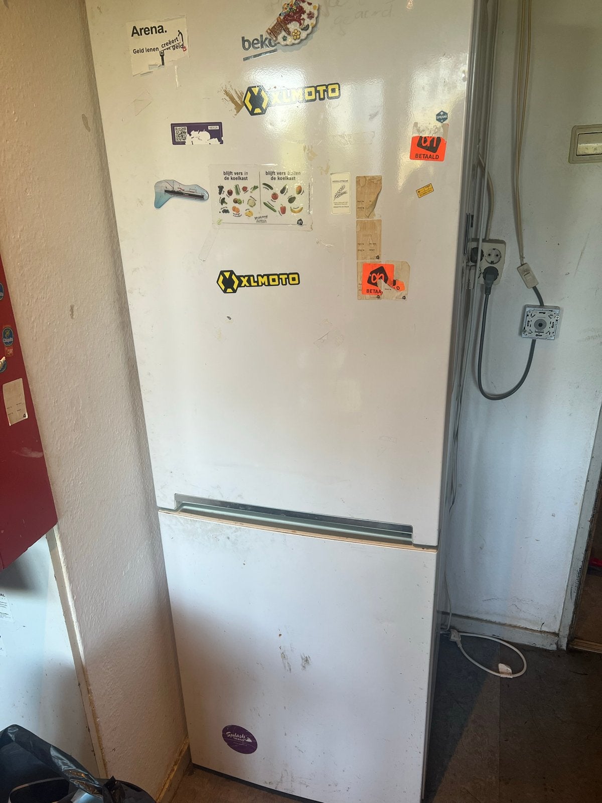 Beko Koelkast met vriesvak - Gebruikt, Witgoed en Apparatuur, Koelkasten en IJskasten, Ophalen, 150 tot 200 liter, Gebruikt, 60 cm of meer