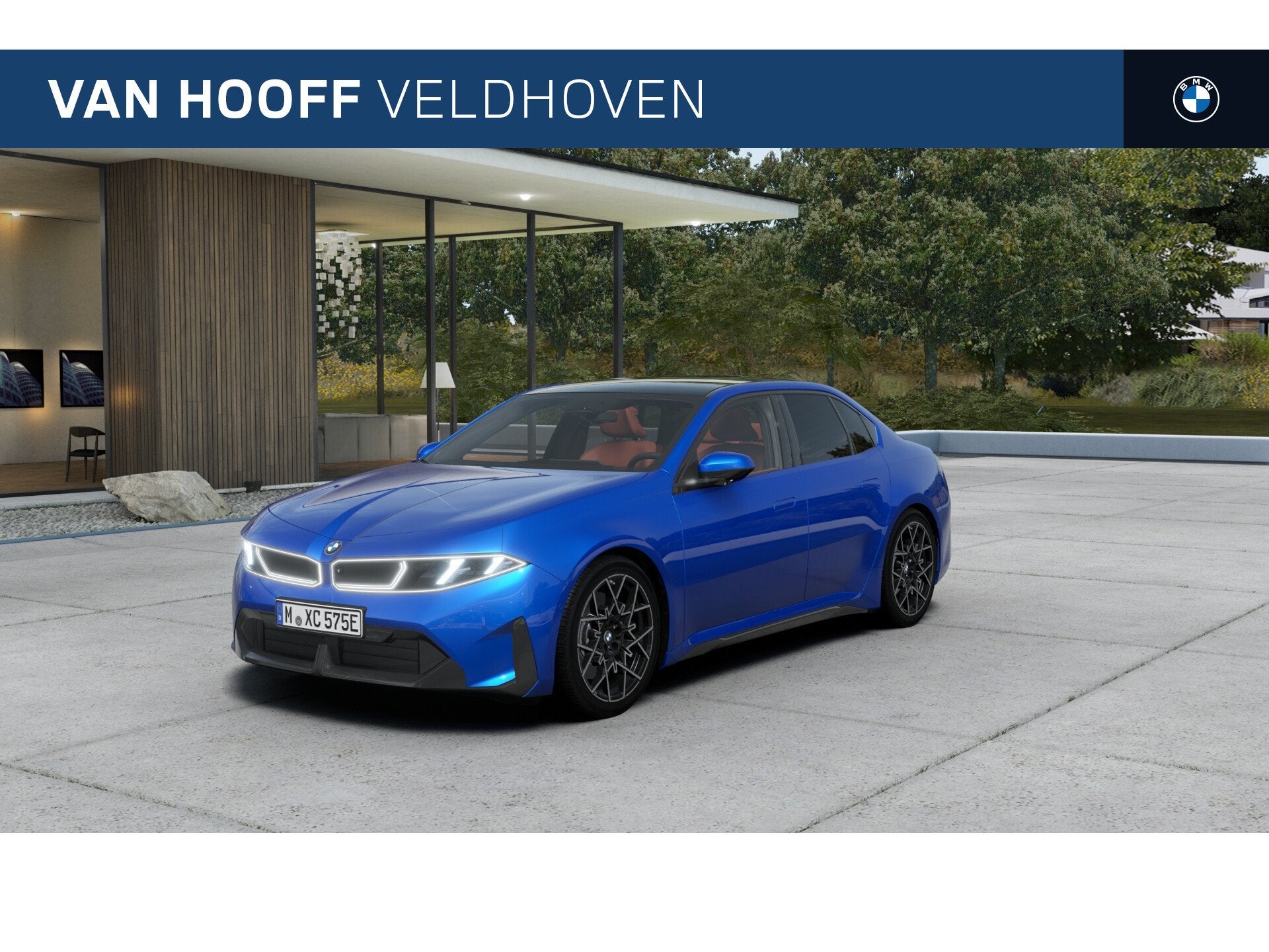 BMW i3 50 xDrive M Sport / 3D Head-Up / Adaptieve LED / Mult, Auto's, Automaat, Dealer onderhouden, Adaptive Cruise Control, Blauw