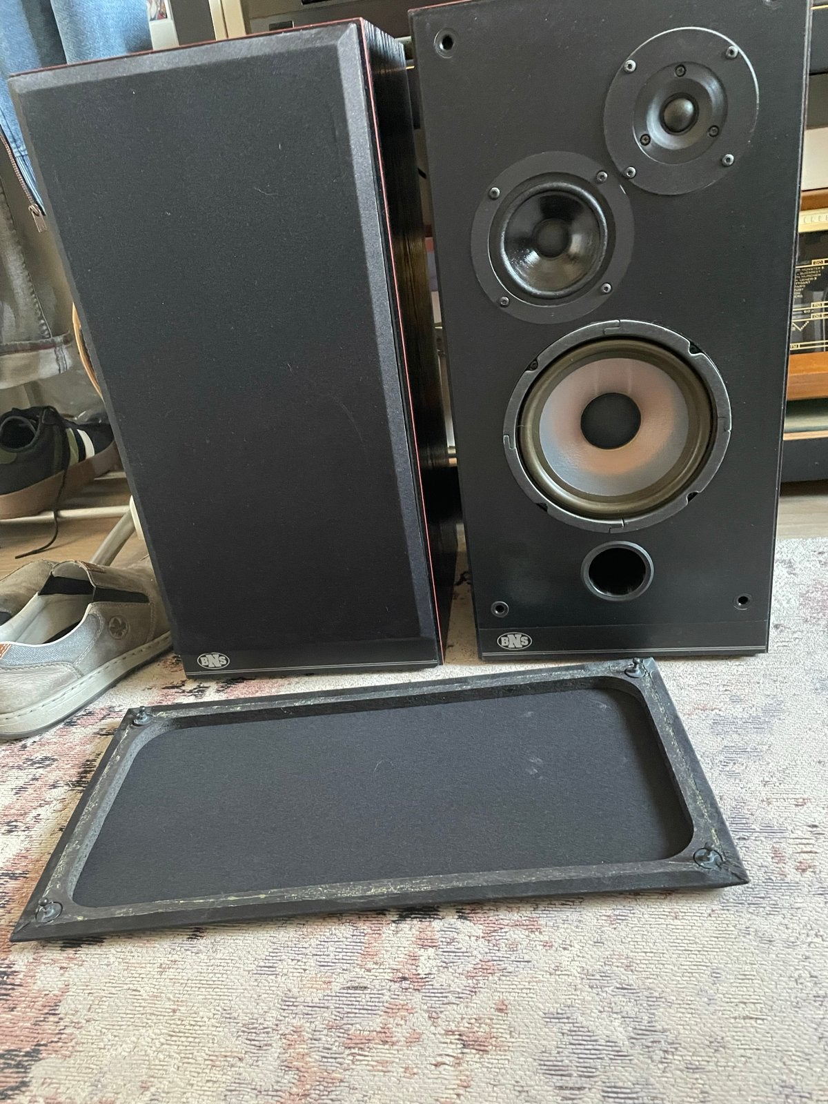 BNS E34 Luidsprekers - 90 Watt, 8 Ohm, Stereo speakers, Gebruikt, 60 tot 120 watt, Ophalen