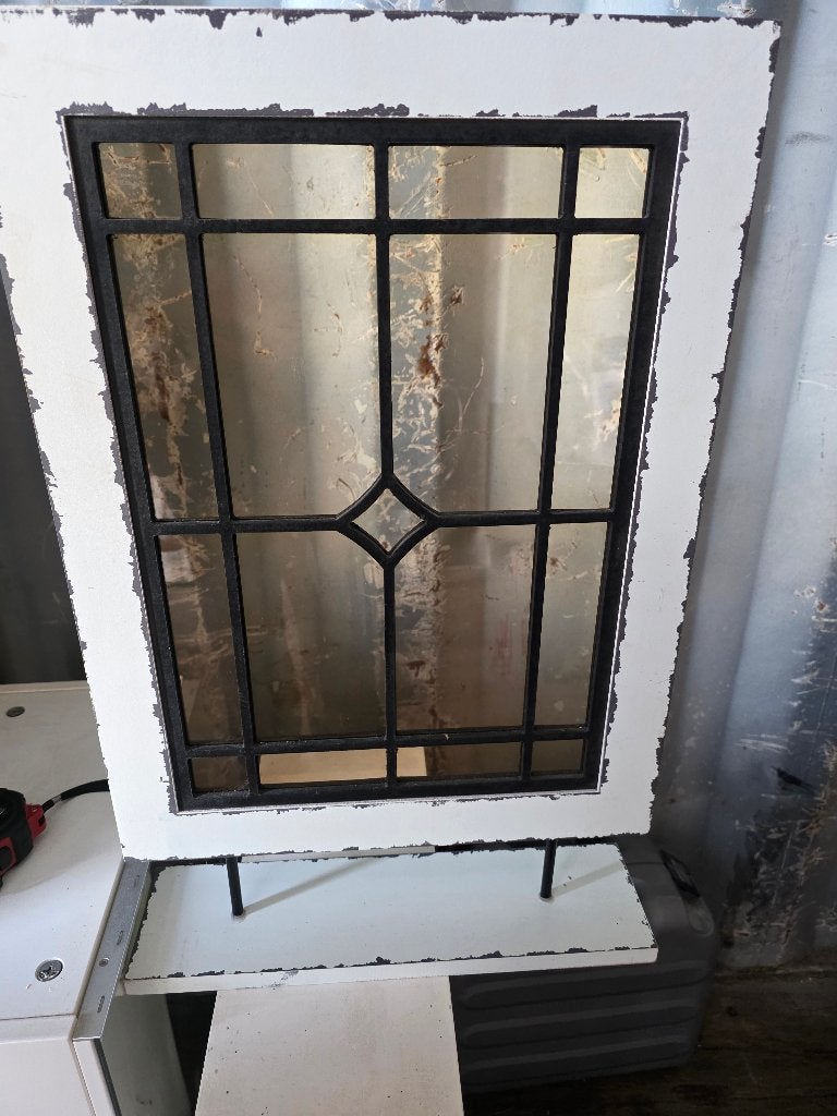 Glas in lood raampje, Ophalen of Verzenden, Gebruikt