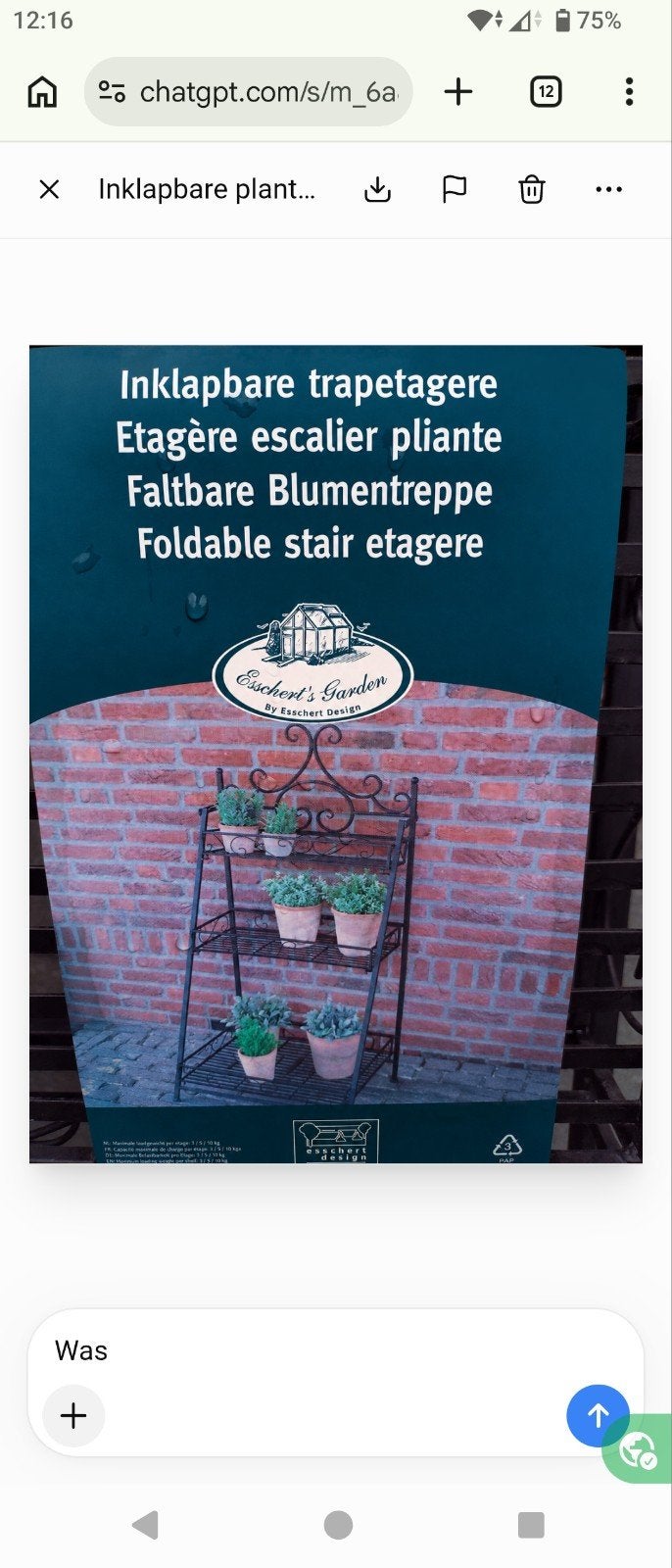 Nieuwe planten etagère van Intratuin - Nooit gebruikt, Metaal, Inklapbaar, Nieuw, Ophalen