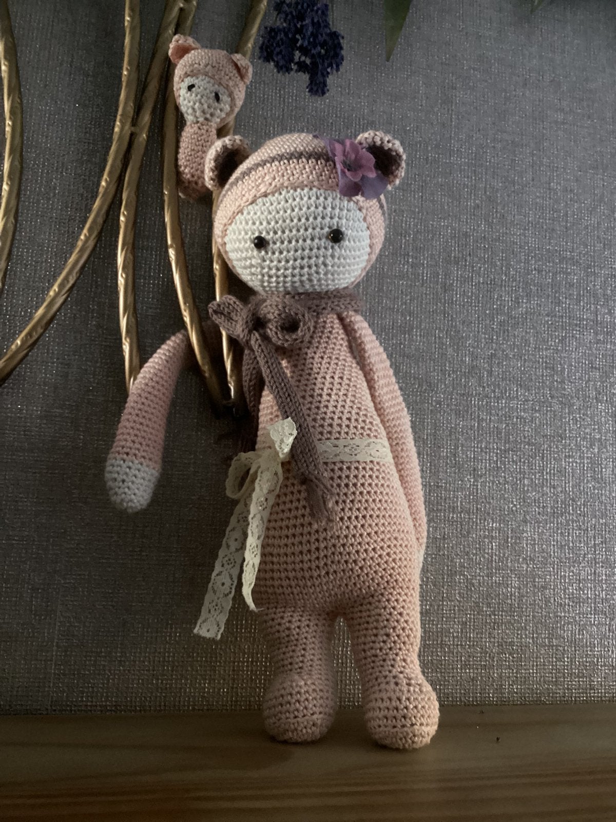 Prachtige gehaakte. Nieuwe knuffel met baby, Ophalen, Nieuw, Overige typen