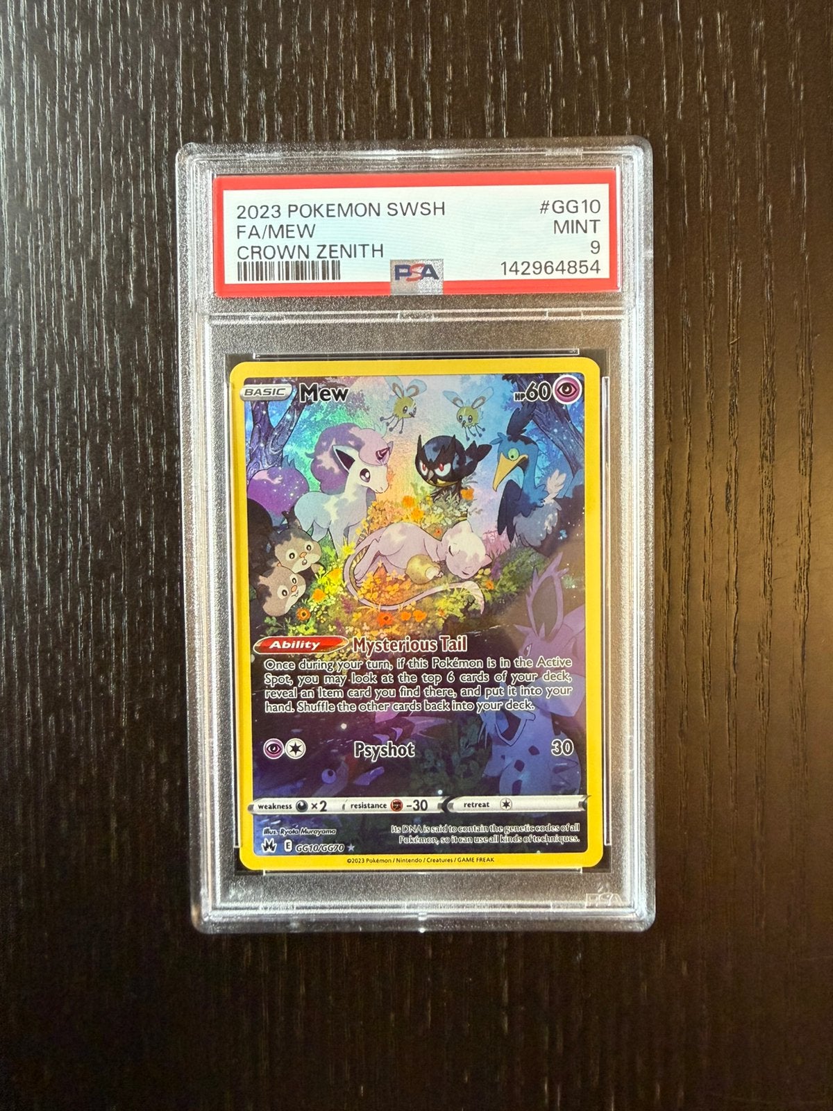 Mew GG10 - PSA 9, Hobby en Vrije tijd, Ophalen of Verzenden, Zo goed als nieuw