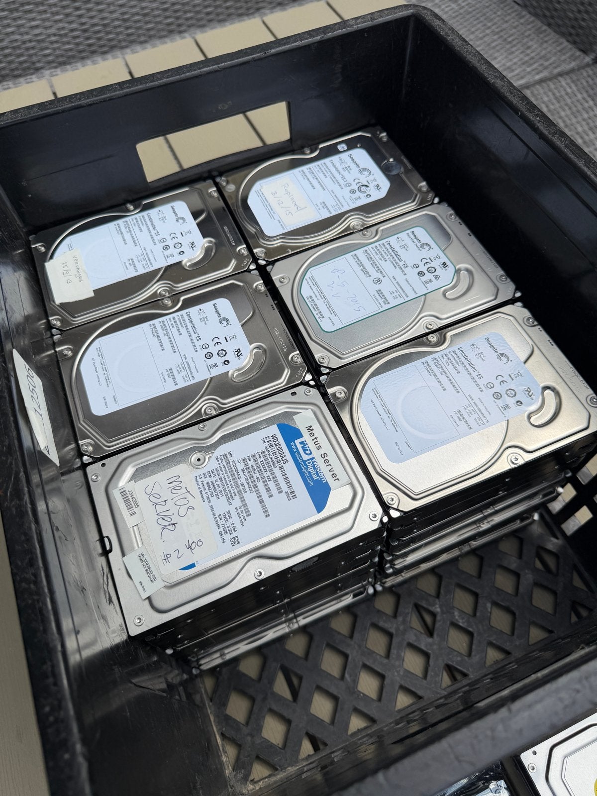 42x (1TB) Seagate Constell ES HDD's +10x overige(2x 15 k RPM, Computers en Software, Harde schijven, Ophalen, Intern, Gebruikt