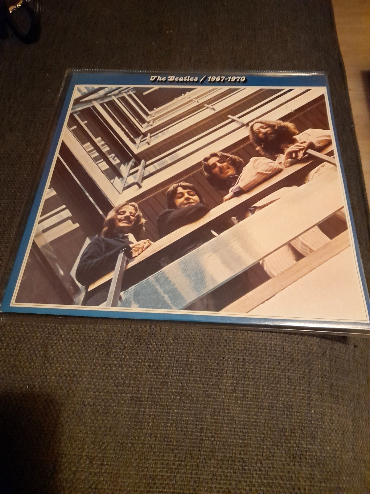 The Beatles - 1967-1970 Dubbel-LP (Blauwe Album), Cd's en Dvd's, Gebruikt, Beschermende buitenhoes, 12 inch, Dubbel-LP