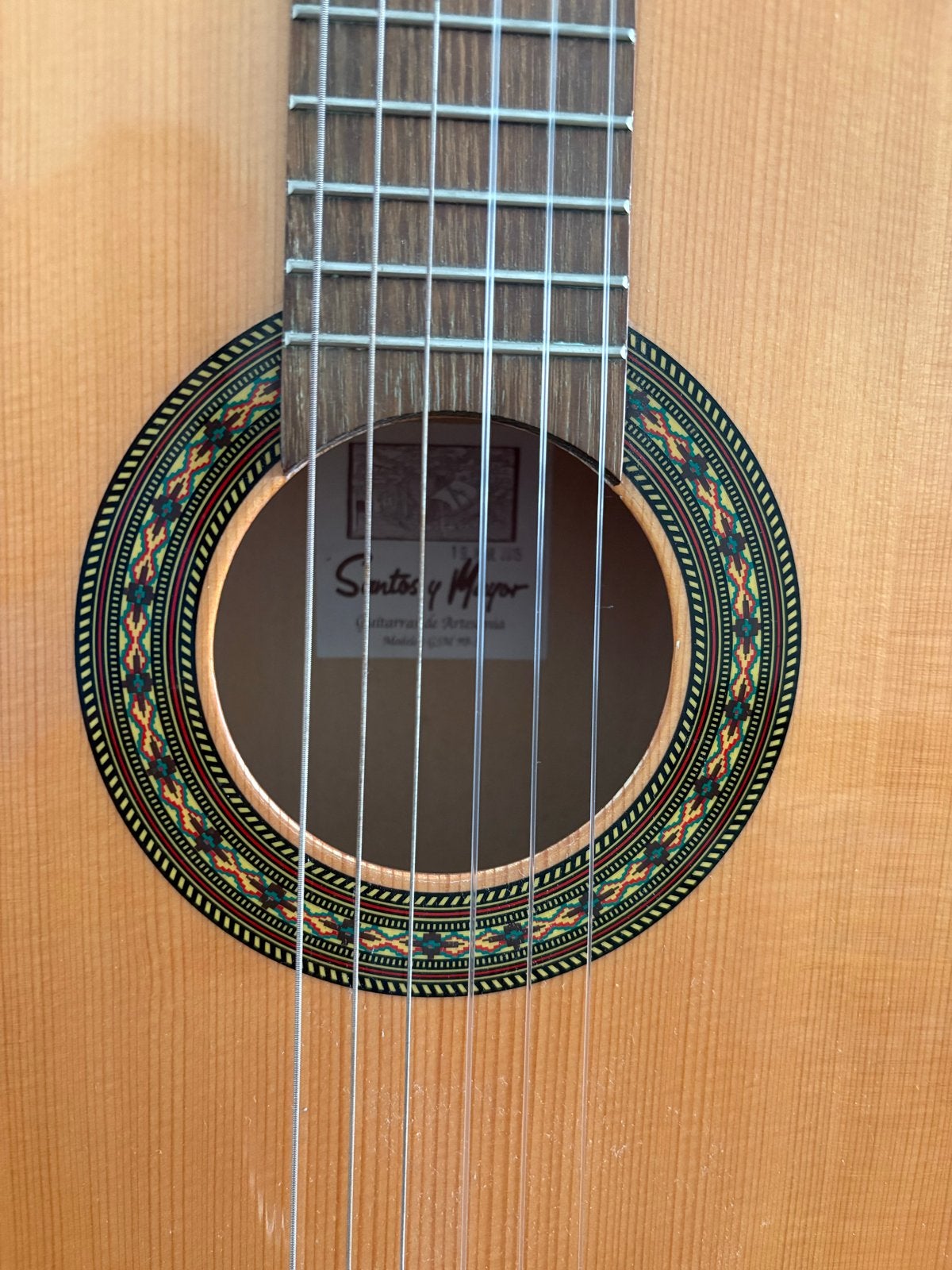 Santos Y Mayor GSM 9B-3 Klassieke 3/4 Gitaar met hoes, Ophalen, Gebruikt, Klassieke of Spaanse gitaar, Met koffer