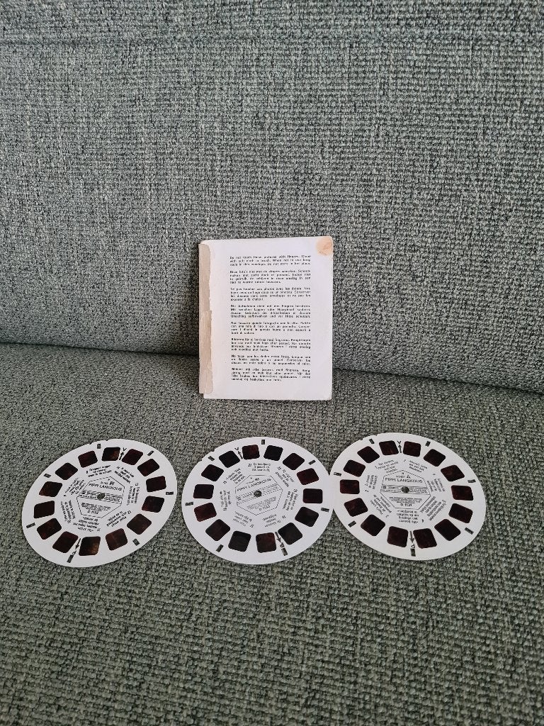 Viewmaster view master vintage schijfjes pippi Langkous pipi, Gebruikt, Ophalen of Verzenden, Nvt, Nvt