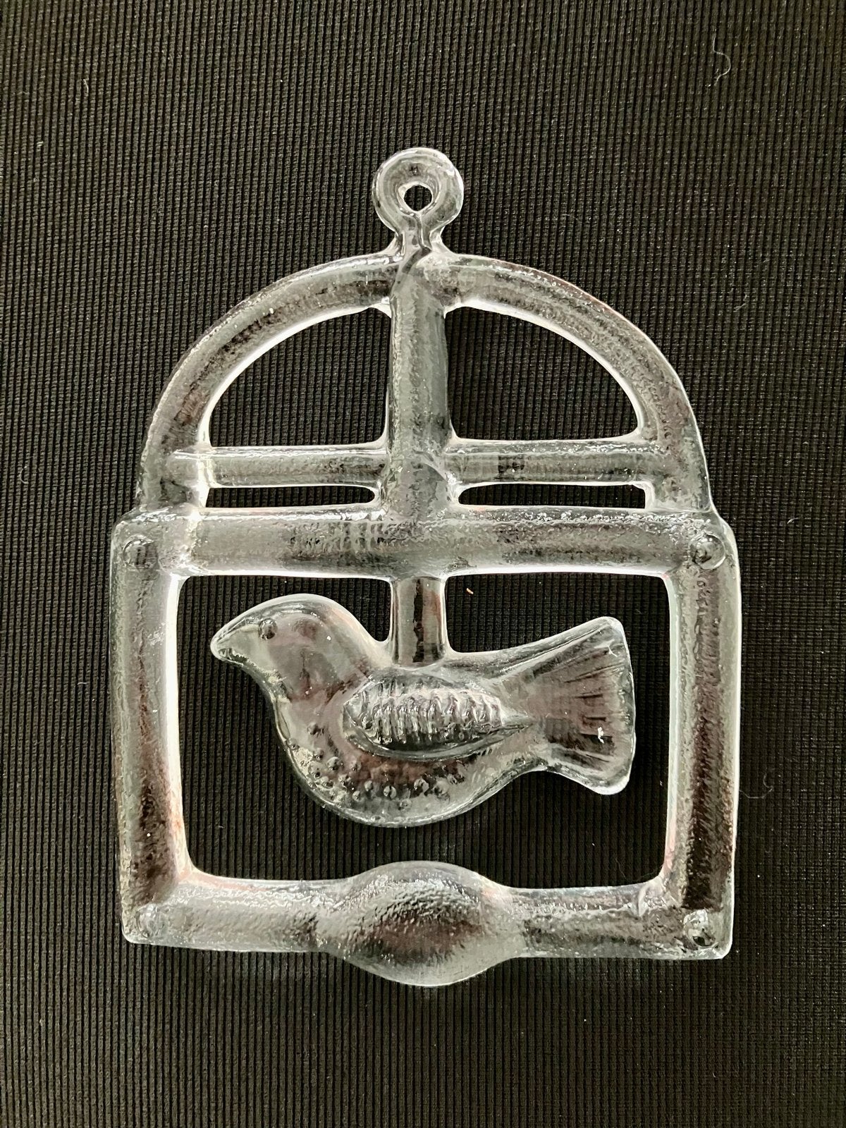 Glazen Raamhanger Vogel in Kooi - 18x13 cm, Ophalen of Verzenden, Zo goed als nieuw, Glas, Scandinavisch
