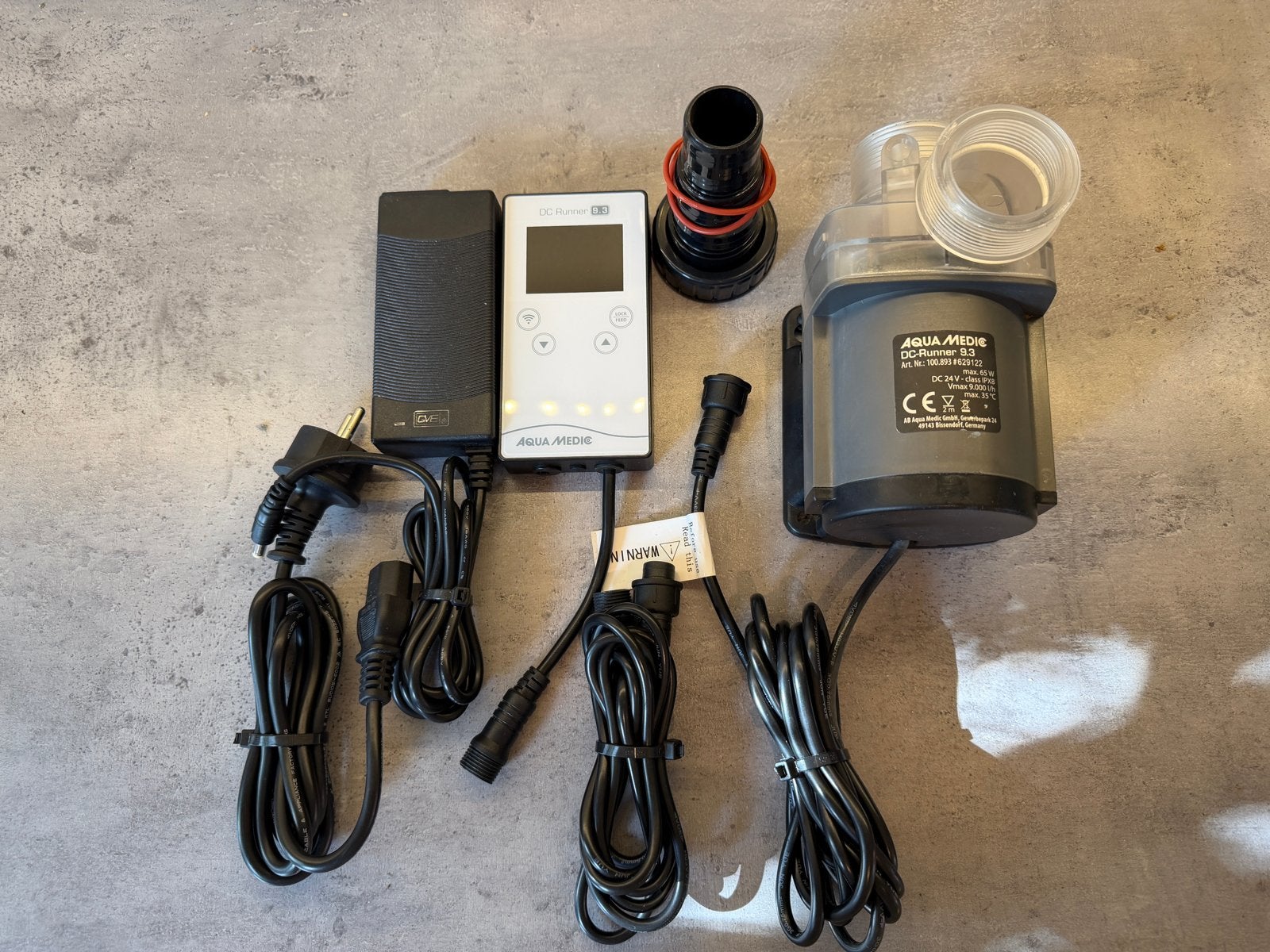 Aqua Medic DC Runner 9.3 + Controller + PVC aansluitset, Dieren en Toebehoren, Inclusief toebehoren, Gebruikt, Overige typen, Ophalen of Verzenden