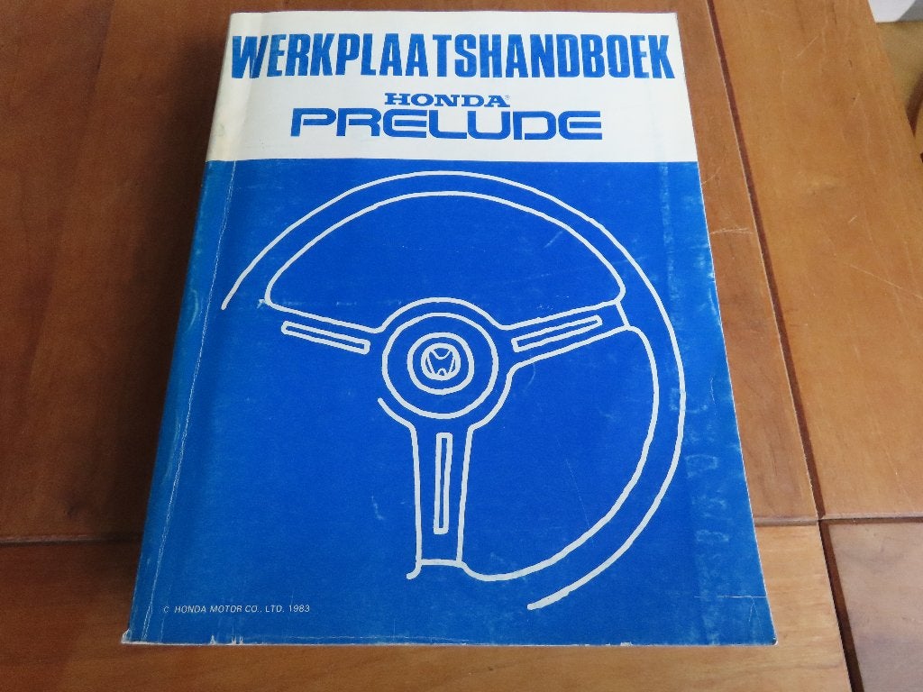 Dealer werkplaatshandboek Honda Prelude 1983 zeer uitgebreid, Ophalen of Verzenden
