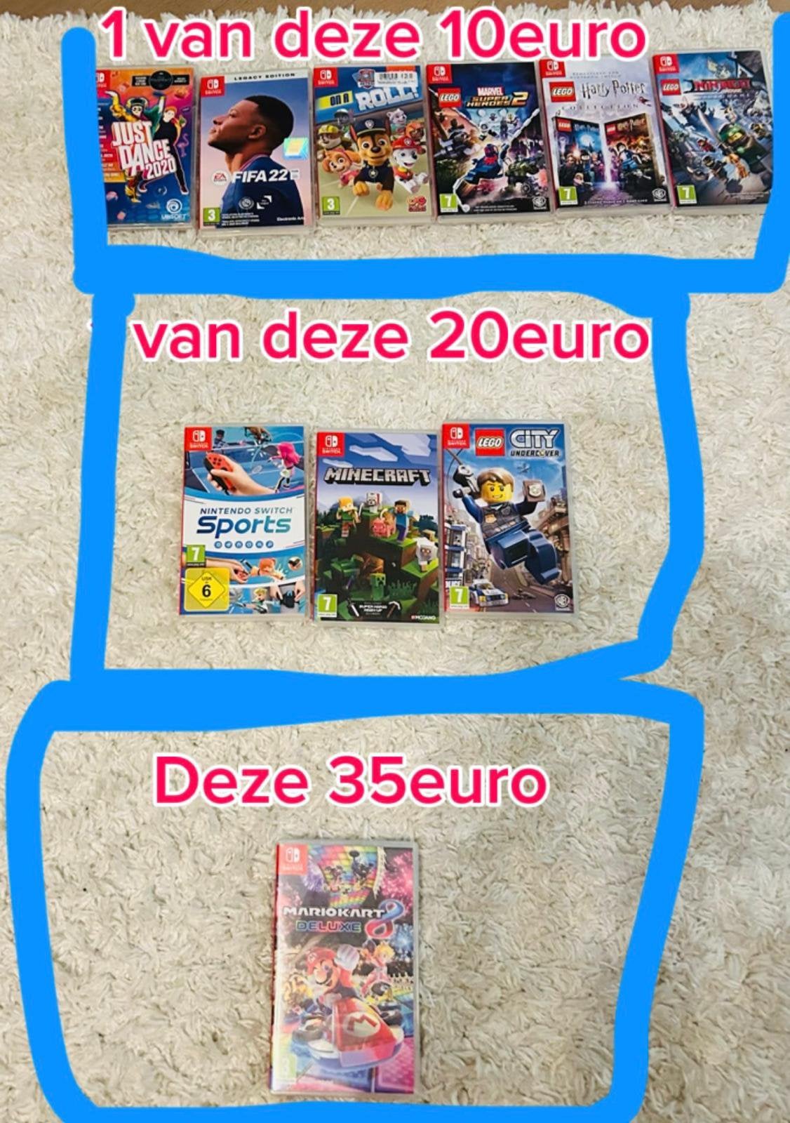 Diverse Nintendo switch games los of als totaalpakket., Online, 2 spelers, Zo goed als nieuw, Vanaf 7 jaar