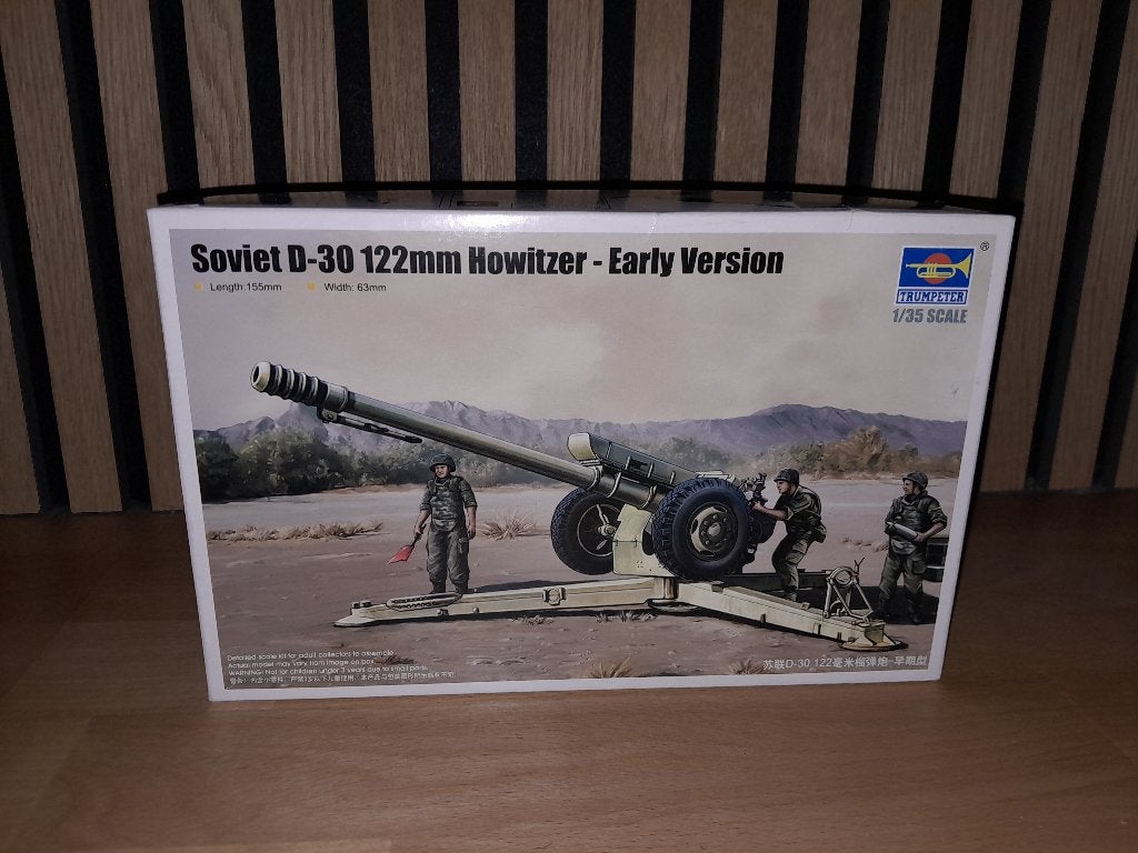 Modelbouw - Trumpeter Soviet 122mm Howitzer 1:35, Ophalen of Verzenden, Zo goed als nieuw, 1:35 tot 1:50, Figuur of Figuren