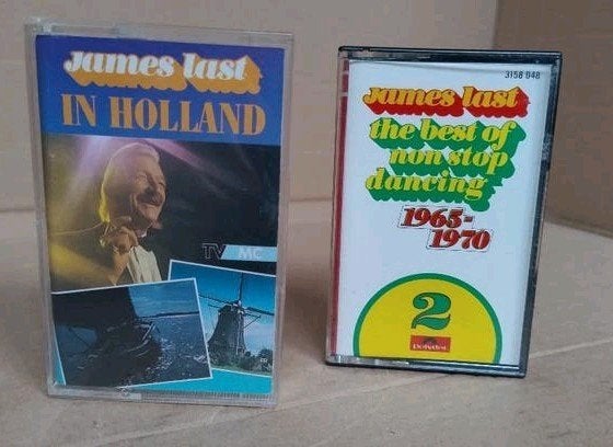 2 Muziek cassettes James Last In Holland, Non Stop 65-70, Cd's en Dvd's, Gebruikt, 2 t/m 25 bandjes, Ophalen of Verzenden, Origineel