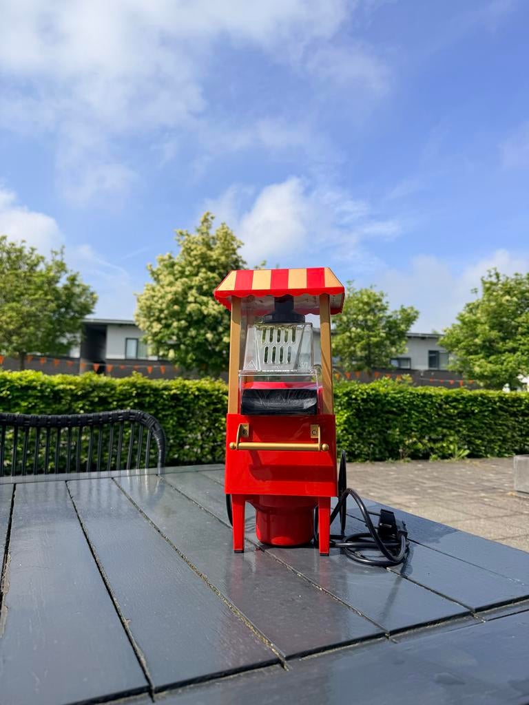 Popcornmachine - Zo goed als nieuw, 1 keer gebruikt, Overige typen, Ophalen of Verzenden, Zo goed als nieuw, Rood