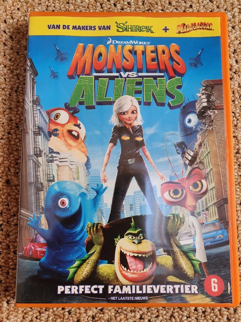 Dvd Monsters vs Aliens, Cd's en Dvd's, Dvd's | Tekenfilms en Animatie, Ophalen of Verzenden, Gebruikt, Amerikaans