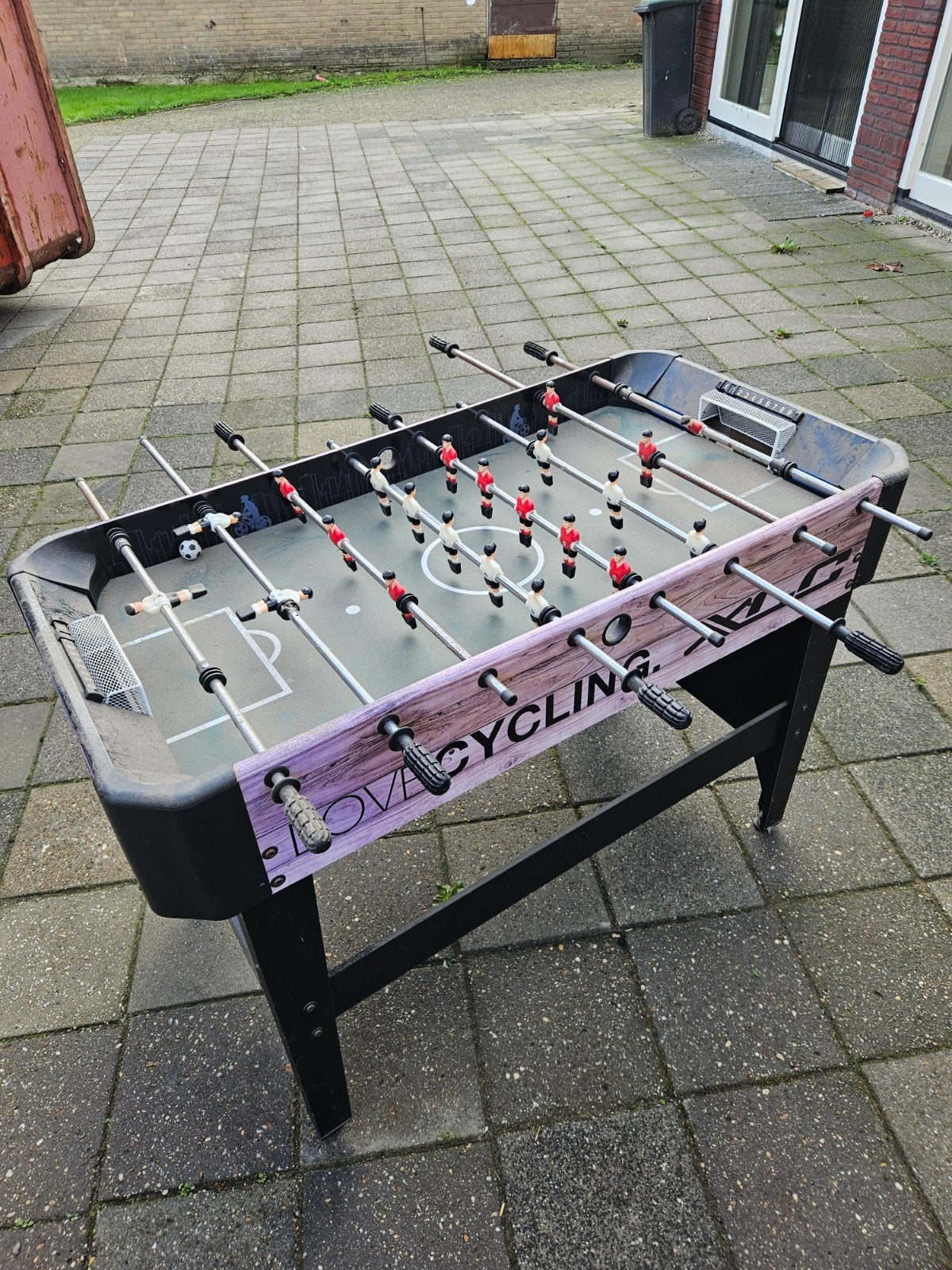 Tafelvoetbalspel, Ophalen, Gebruikt
