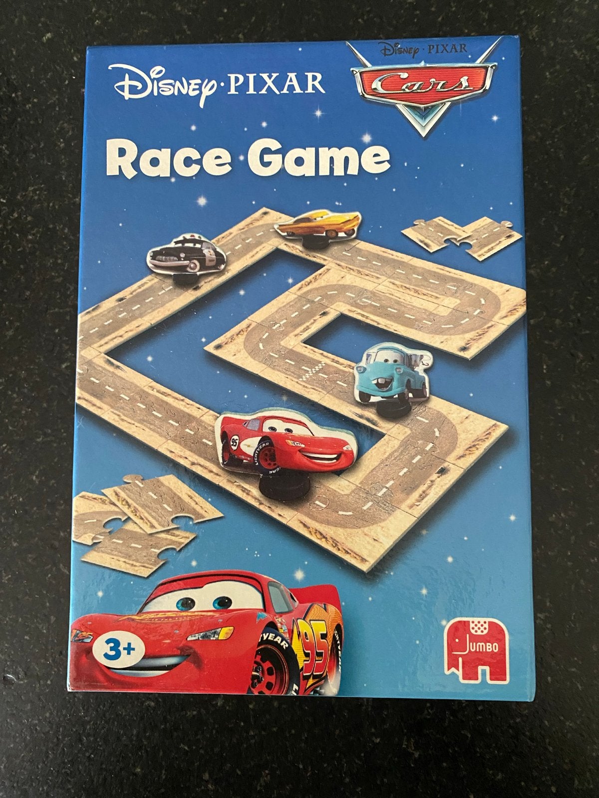 Disney Pixar Cars Race Game - Compleet en in goede staat, Een of twee spelers, Ophalen of Verzenden, Zo goed als nieuw, Reisspel