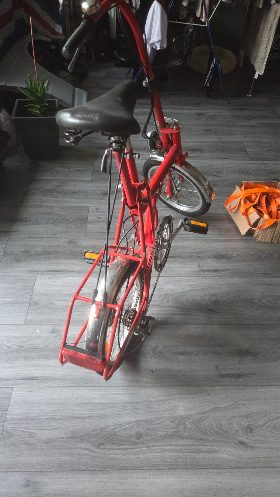 Di Blasi opvouwbare fiets - Rood, Fietsen en Brommers, Gebruikt, Velgrem, 16 tot 18 inch, Totaal opvouwbaar