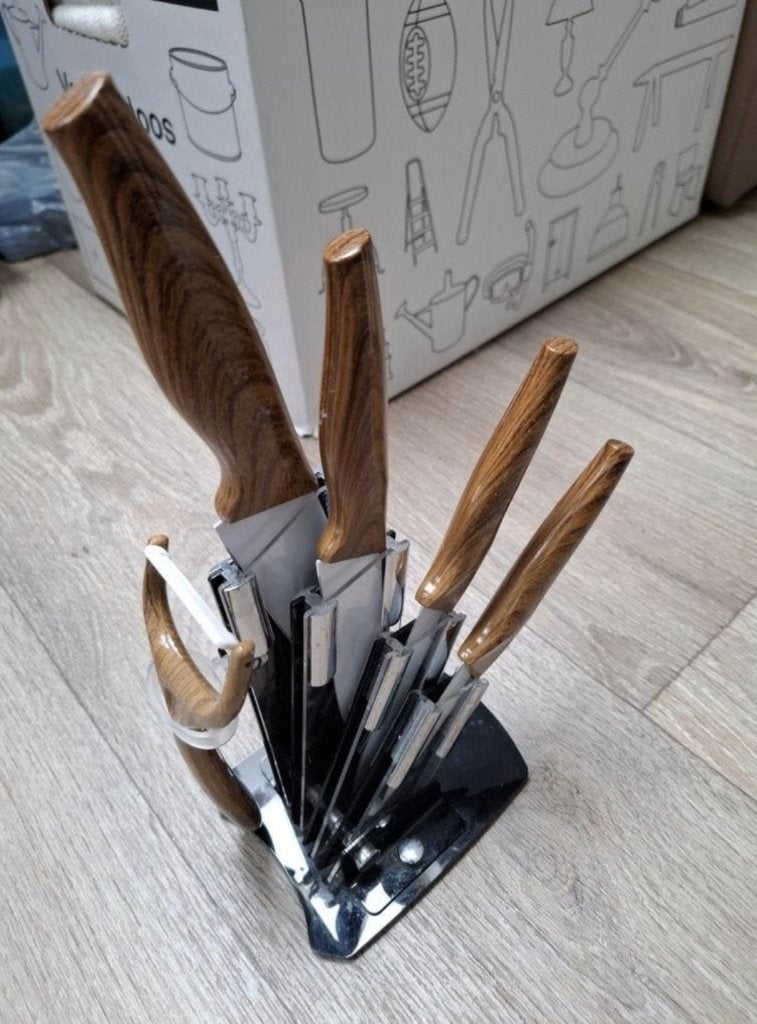keramiek messenset, Overige materialen, Los bestek, Keukenmes, Ophalen of Verzenden