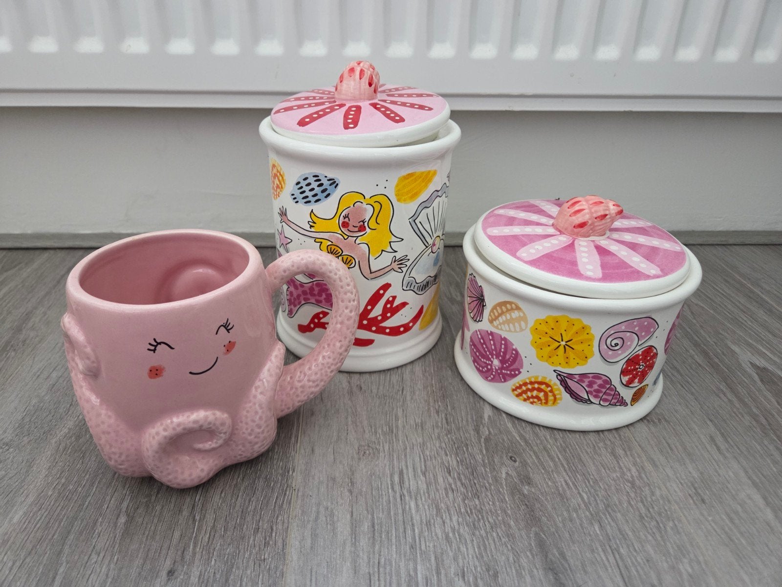 Blond Amsterdam Badservies - Zeemeermin & Octopus, Ophalen, Meerkleurig, Overige merken, Zeepdispenser/zeepbakje