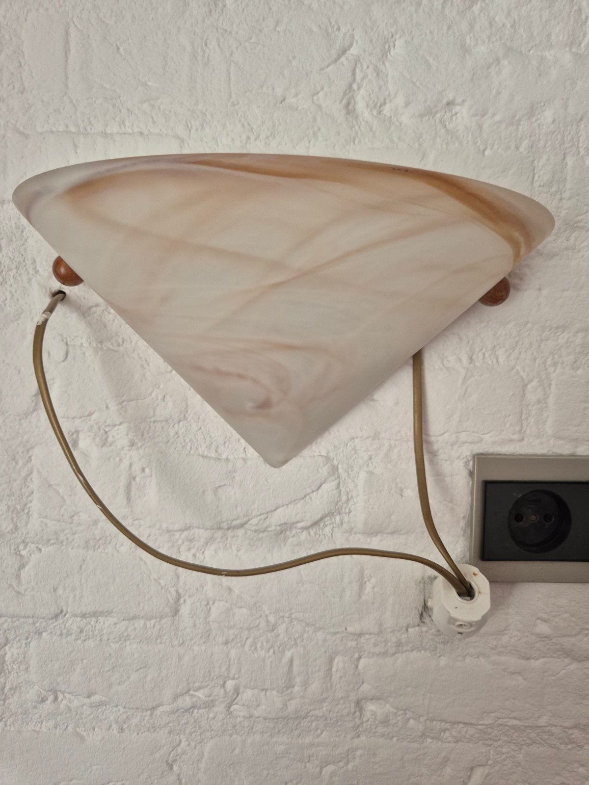 Wandlampje, Indirect licht, E27 (groot), Ophalen of Verzenden, Glas