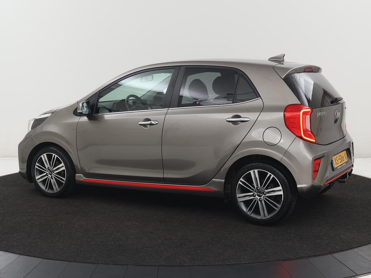Kia Picanto 1.0 T-GDI GT-Line | Leder | Stoelverwarming | Ca, Auto's, Voorwielaandrijving, 101 pk, Gebruikt, 920 kg