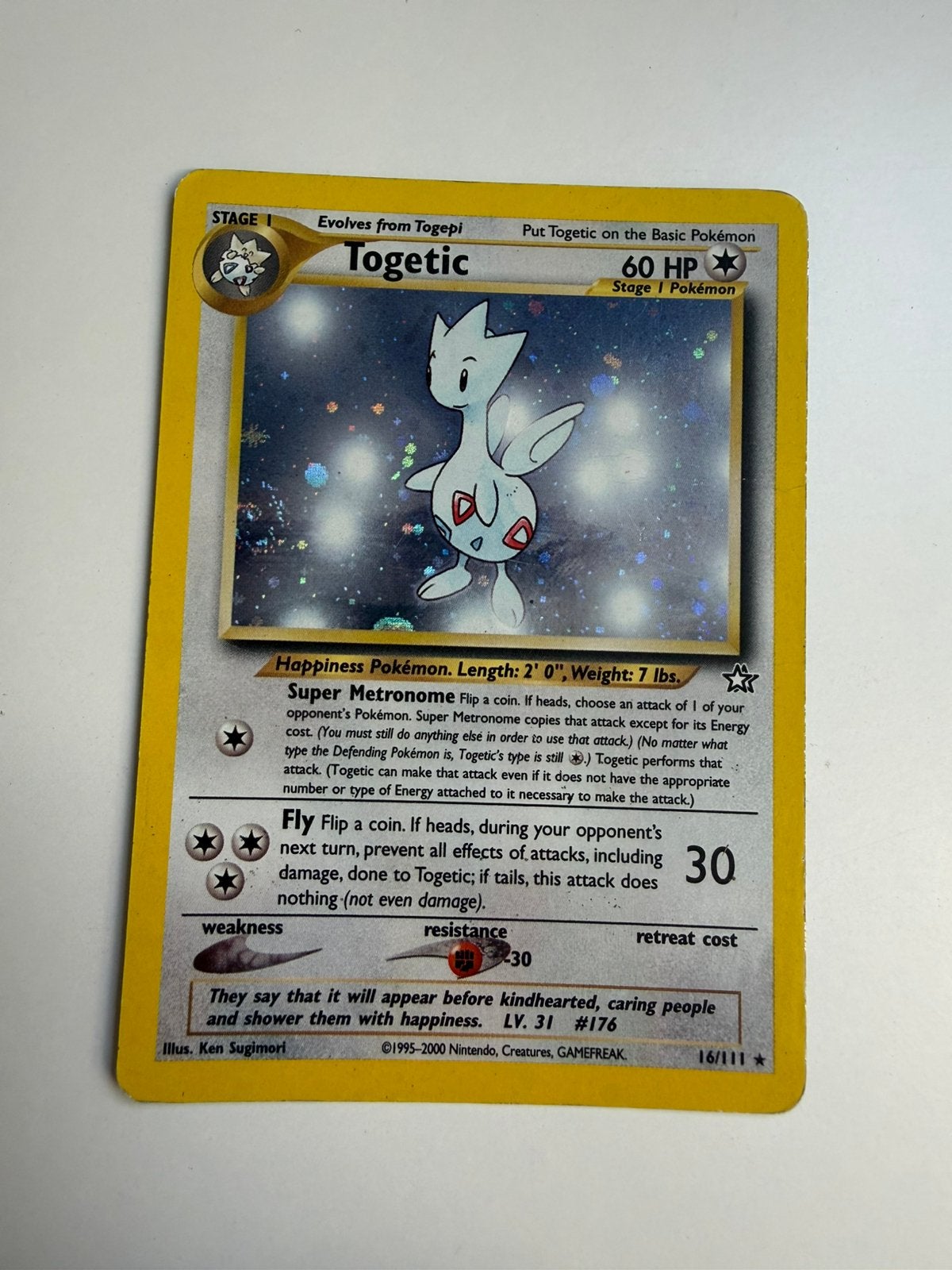 Togetic holo, Ophalen, Zo goed als nieuw