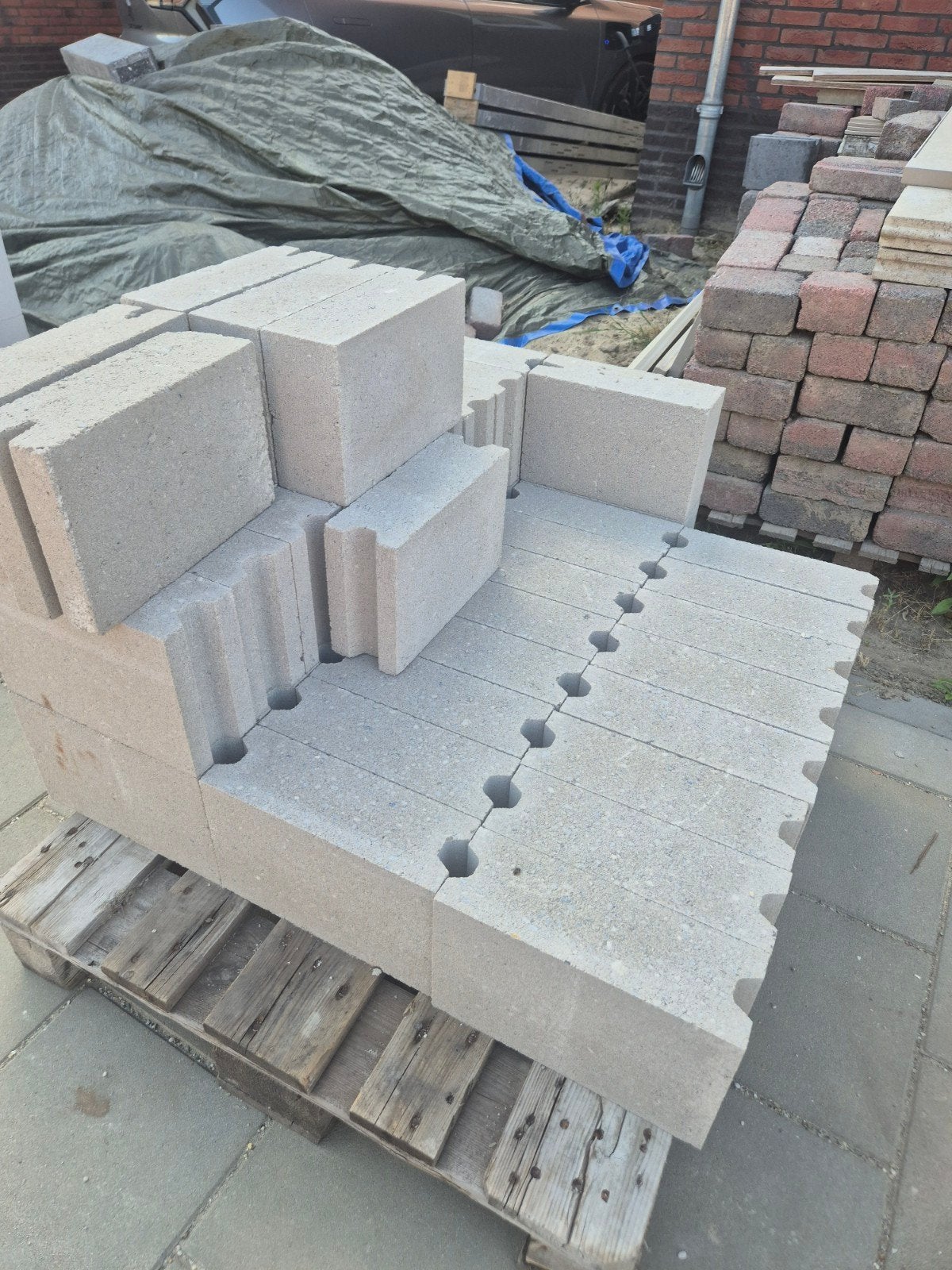 Gratis beton regels ophalen voor zaterdag, Doe-het-zelf en Verbouw, Ophalen, Beton