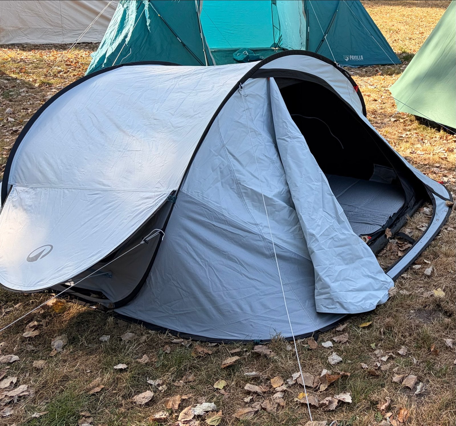 Quechua 2 Seconds F&B 3P Pop-up Tent - Zo goed als nieuw, Caravans en Kamperen, Tenten, Ophalen of Verzenden, Zo goed als nieuw
