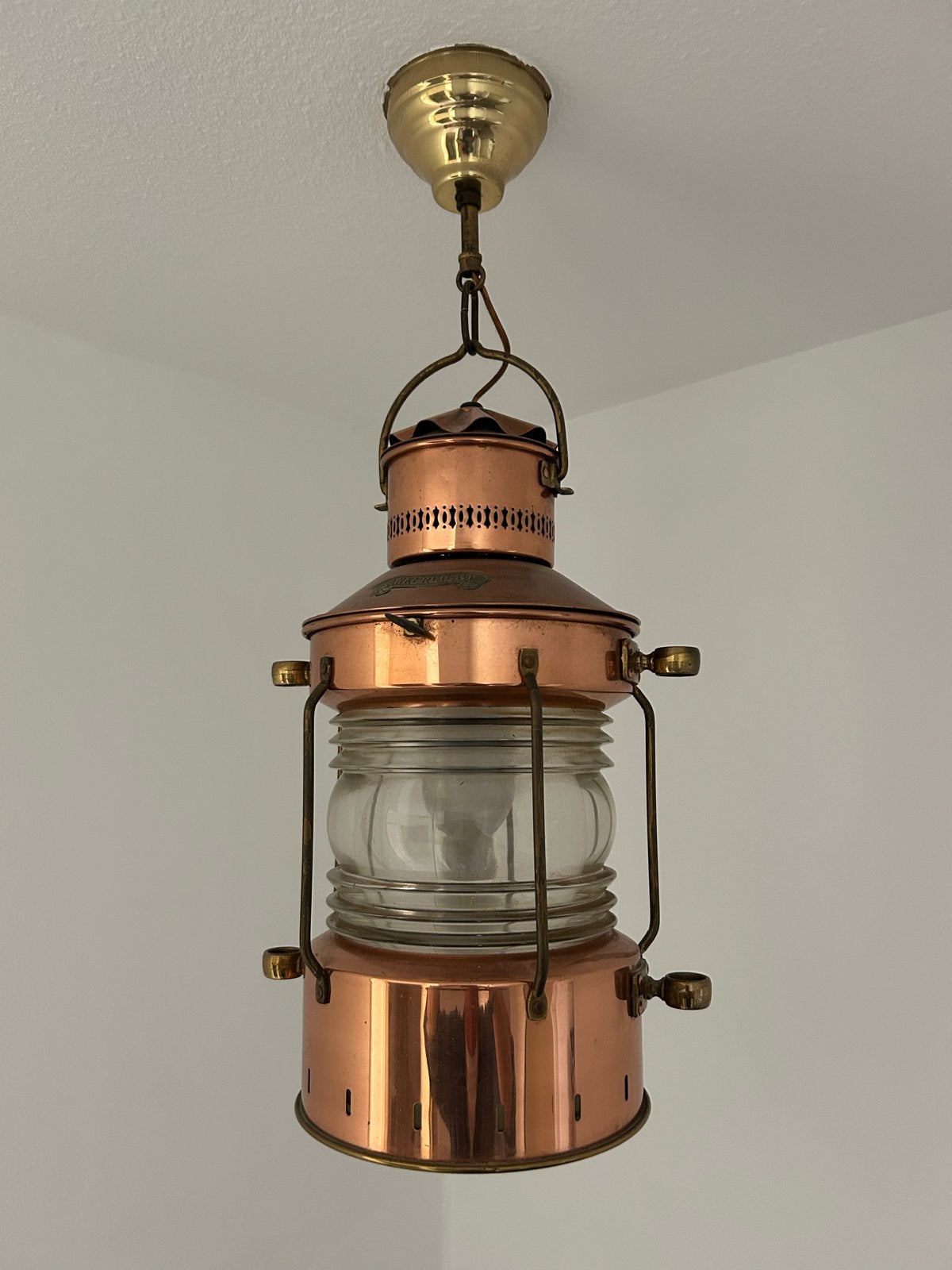 Koperen Ankerlicht Hanglamp - Maritieme Stijl, Ophalen