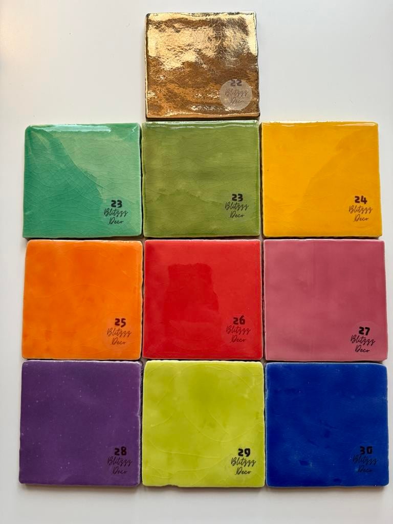 Tegeltjes 10x10 knal of goud vanaf €1,50 p/st, Ophalen of Verzenden