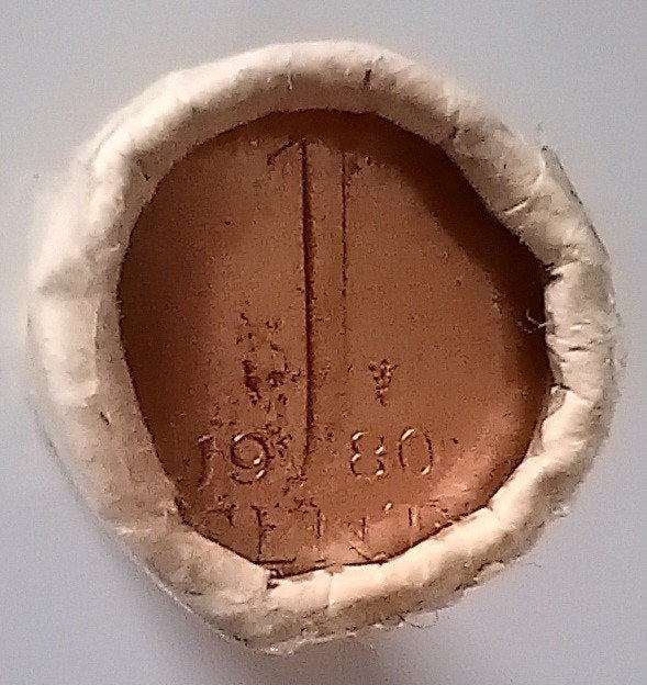 Rolletje bronzen centen Koningin Juliana 1980, Postzegels en Munten, Munten | Nederland, Ophalen of Verzenden, Koningin Juliana