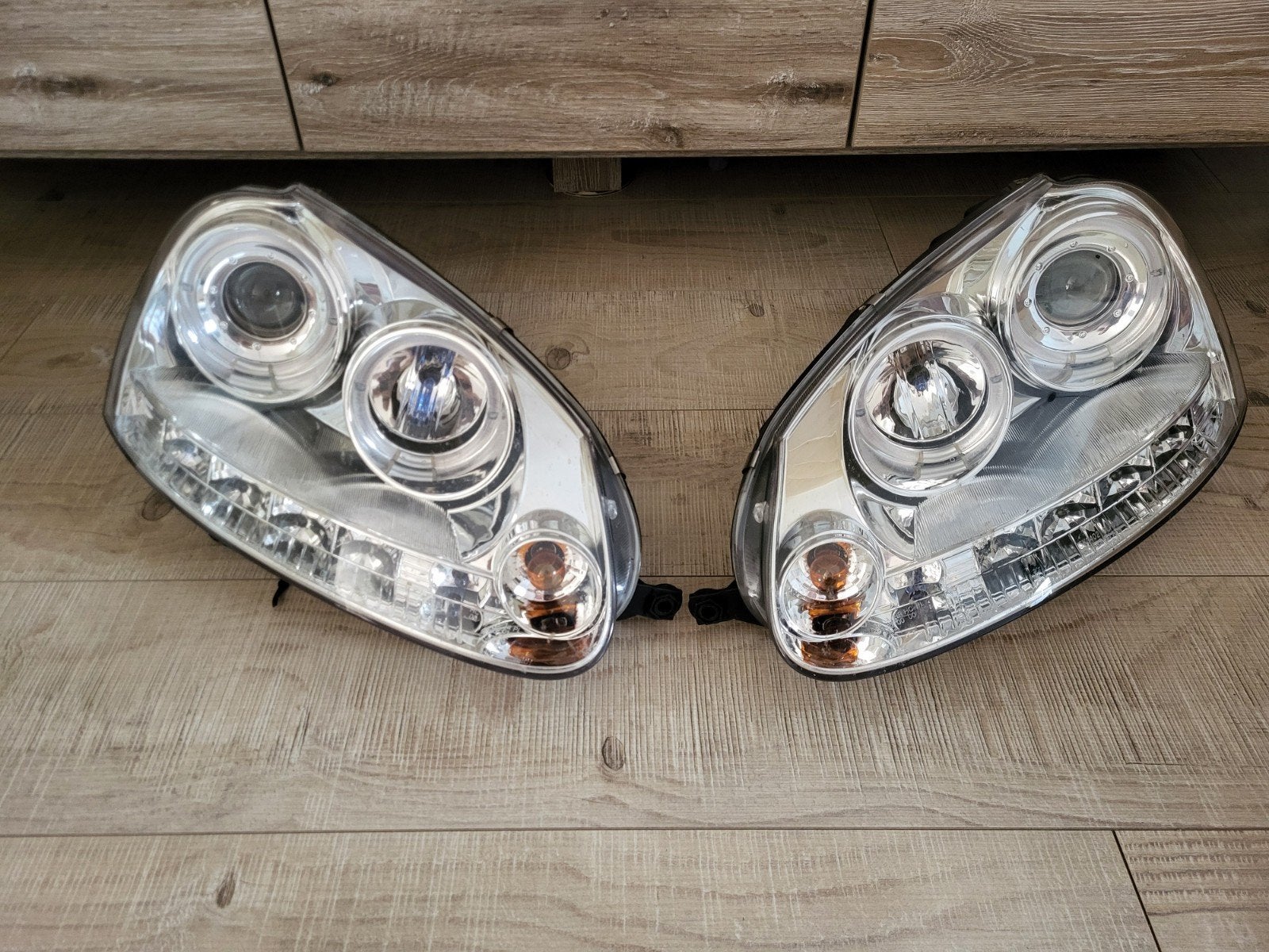 Volkswagen Golf 5 Angel Eyes koplampen. (VASTE PRIJS €200,-), Auto-onderdelen, Verlichting, Ophalen of Verzenden, Volkswagen