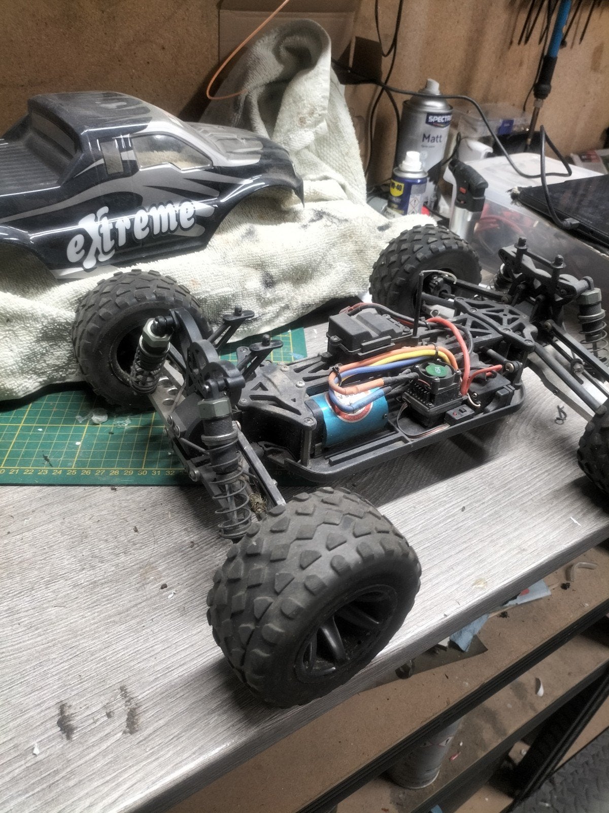 RC Monster Truck - Extreme (Gebruikt), Elektro, Gebruikt, Auto offroad, Ophalen of Verzenden
