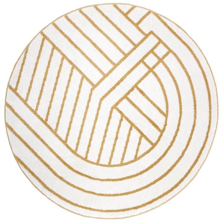 Kindervloerkleed Vloerkleed Karpet Luisa Oker Nattiot, 100 tot 150 cm, Nattiot, Rond, Nieuw