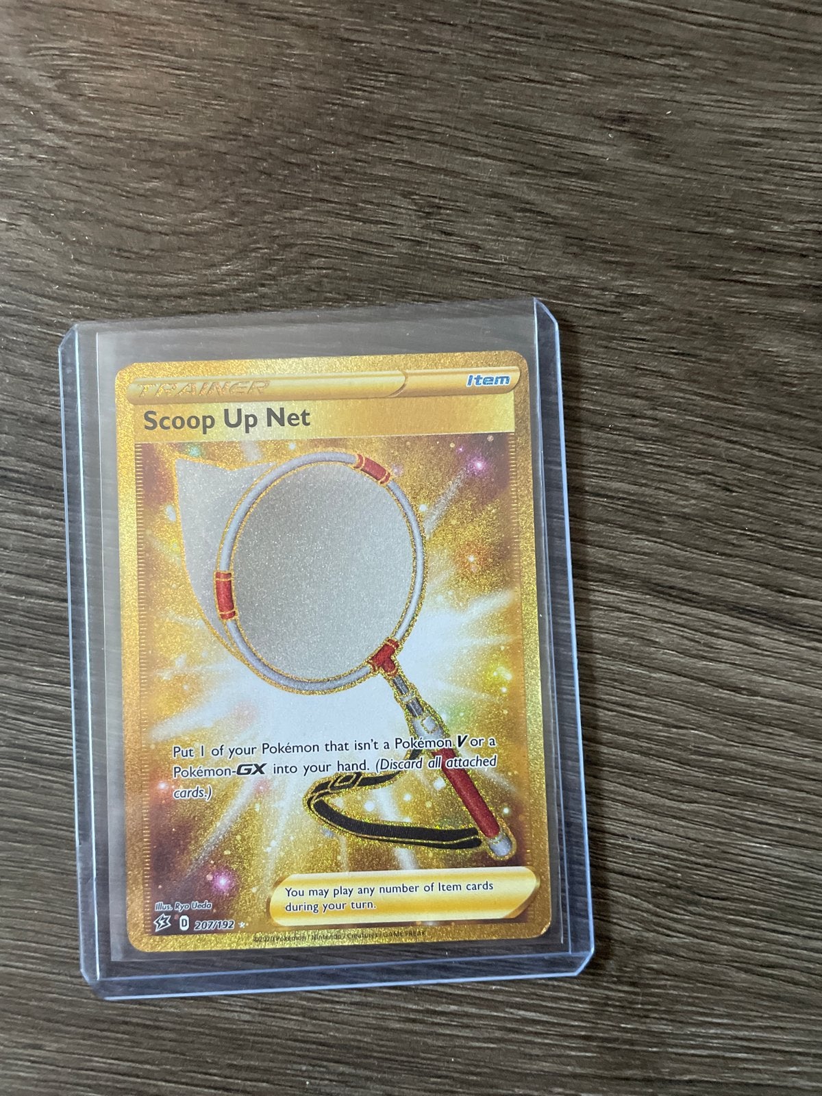 Pokémon TCG Scoop Up Net Gold Secret Rare 207/192, Ophalen of Verzenden, Zo goed als nieuw, Losse kaart, Foil