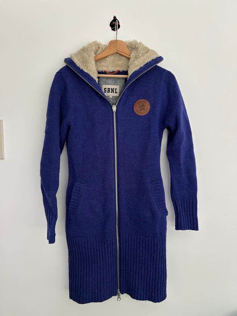 Sissy Boy 100% wollen vest met teddy kraag - Maat M, Ophalen of Verzenden, Zo goed als nieuw, Maat 38/40 (M), Blauw