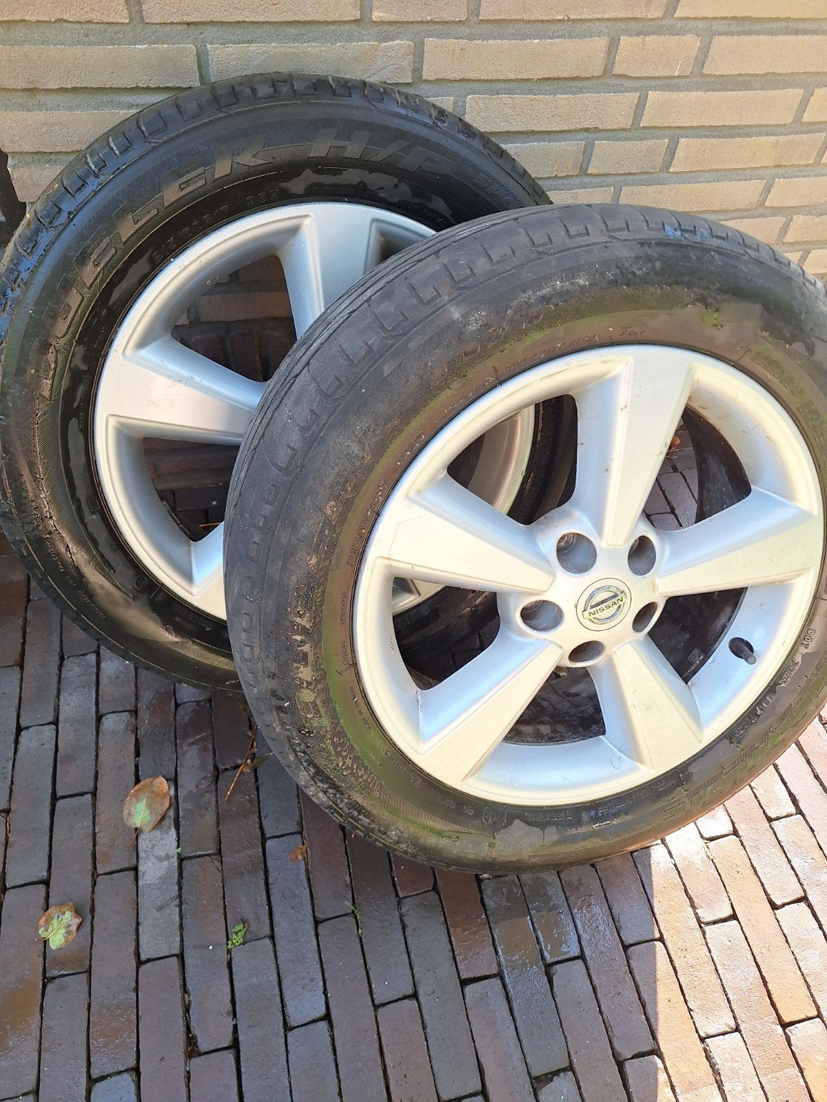 Velgen voor Nissan Quashqai + Bridgestone banden, Ophalen, Banden en Velgen, 17 inch, Terreinwagen